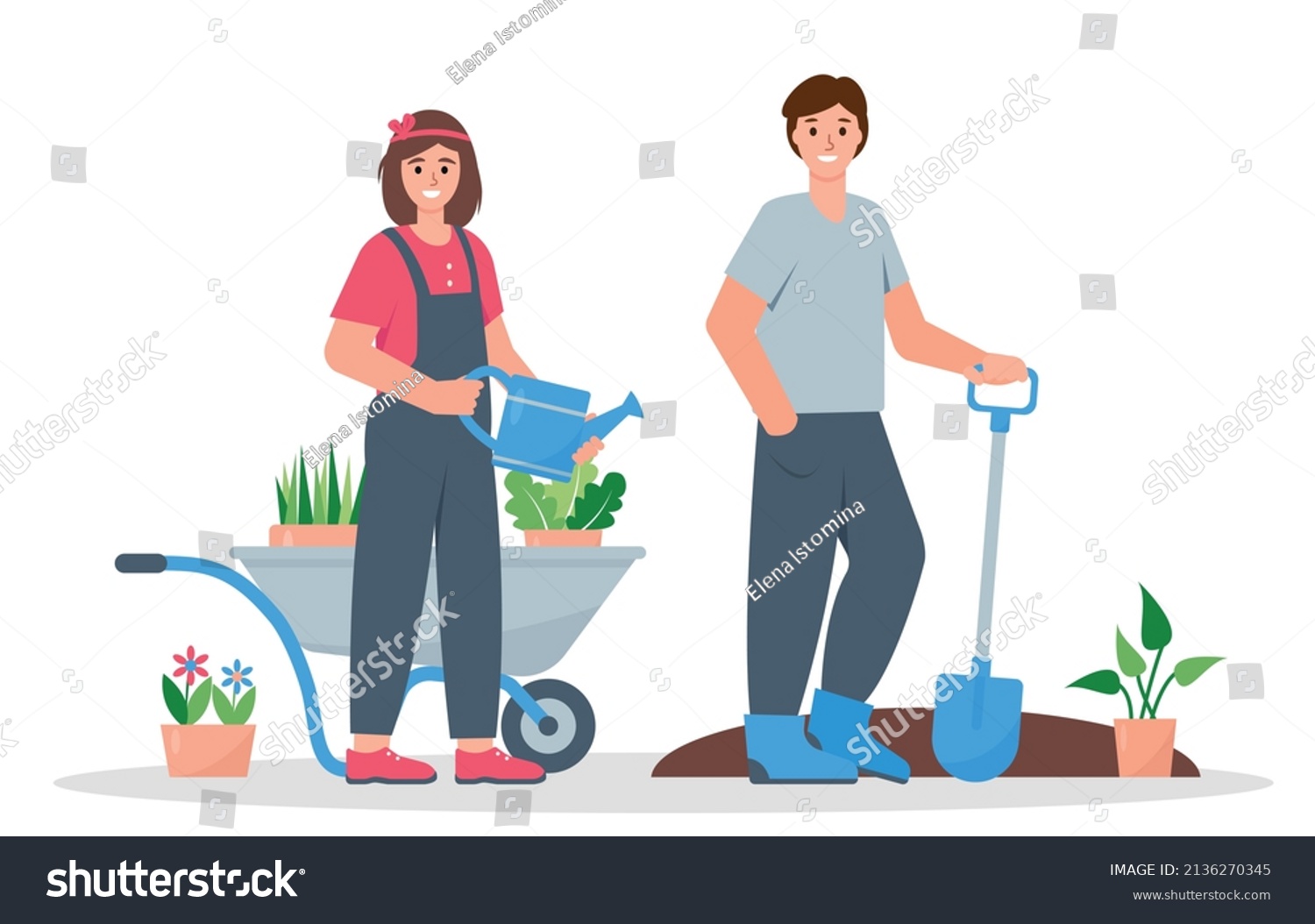 15,581 Couple Watering Plants Images, Stock Photos & Vectors | Shutterstock