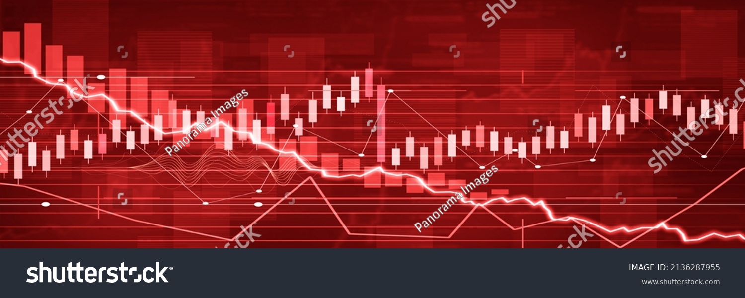 Graphs Representing Stock Market Crash 3d Stock Illustration 2136287955 ...