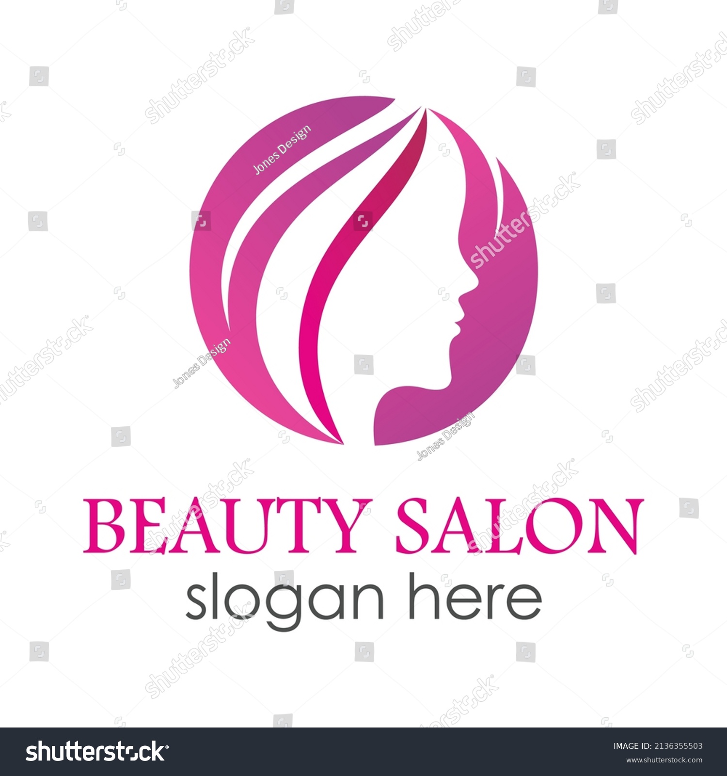 Beauty Salon Abstract Vector Logo Stock Vector (Royalty Free ...