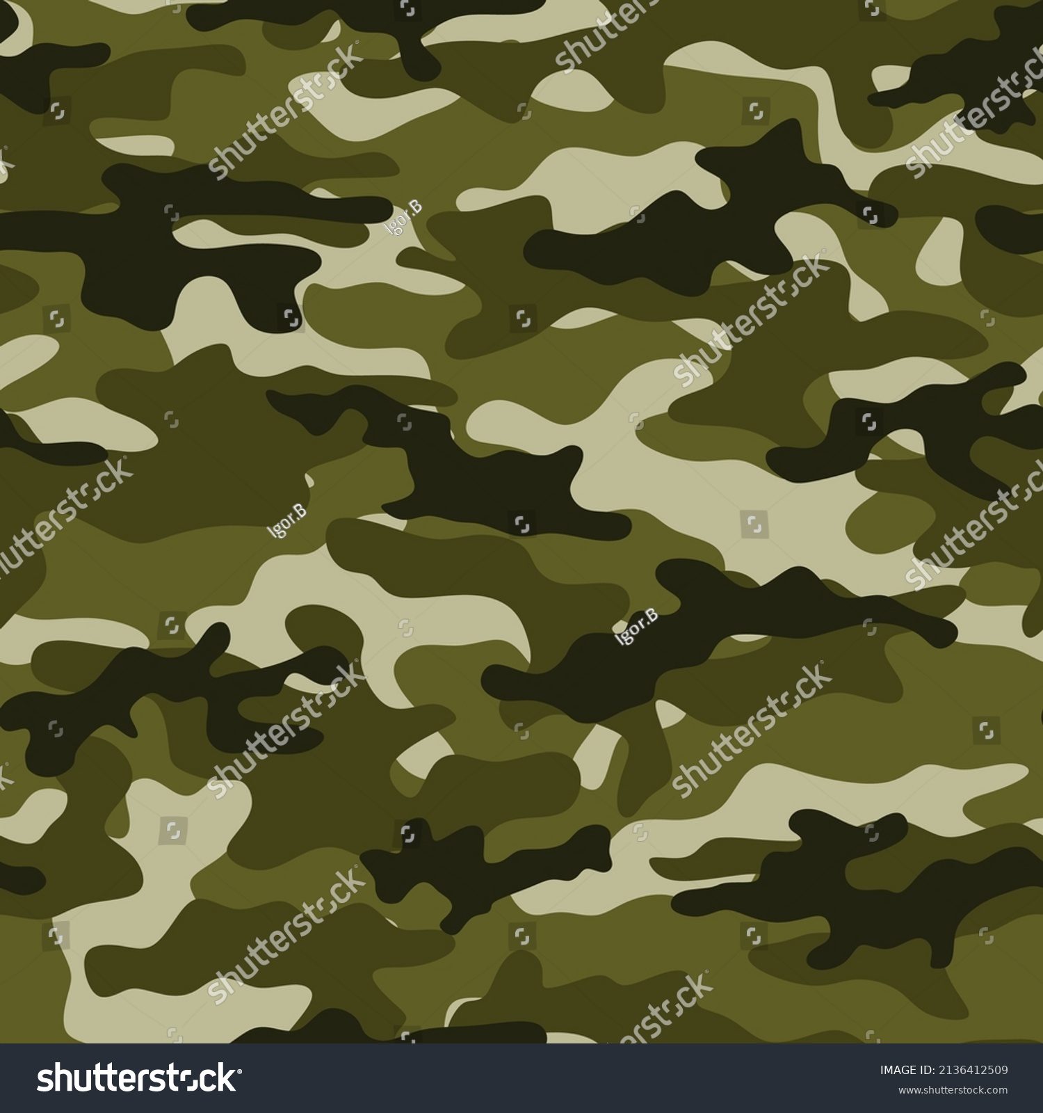 Camouflage Vector Graphics Pattern Clothes Stock Vector (Royalty Free ...