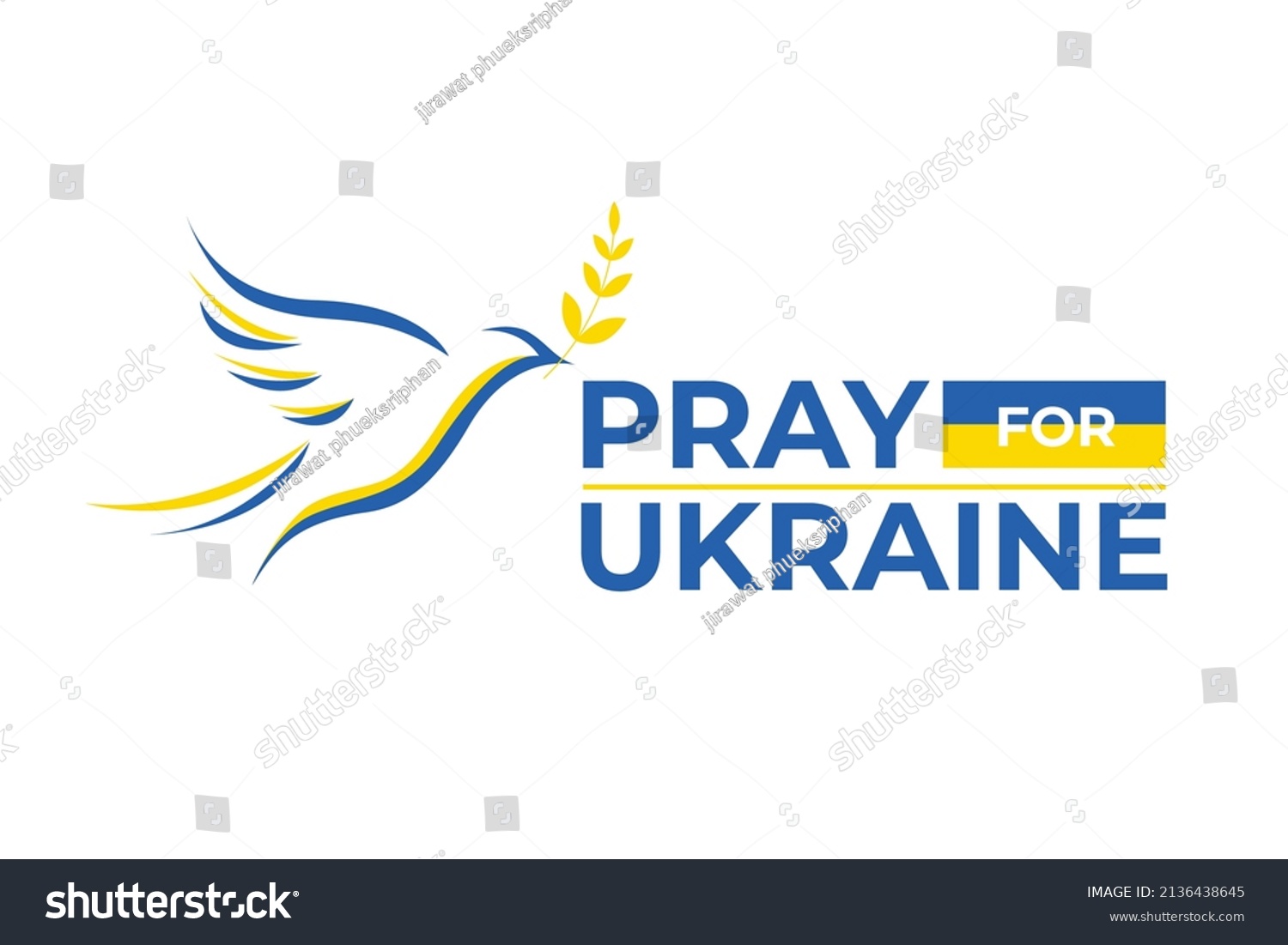 Peace Ukraine Poster Banner Design Peace Stock Vector (Royalty Free ...