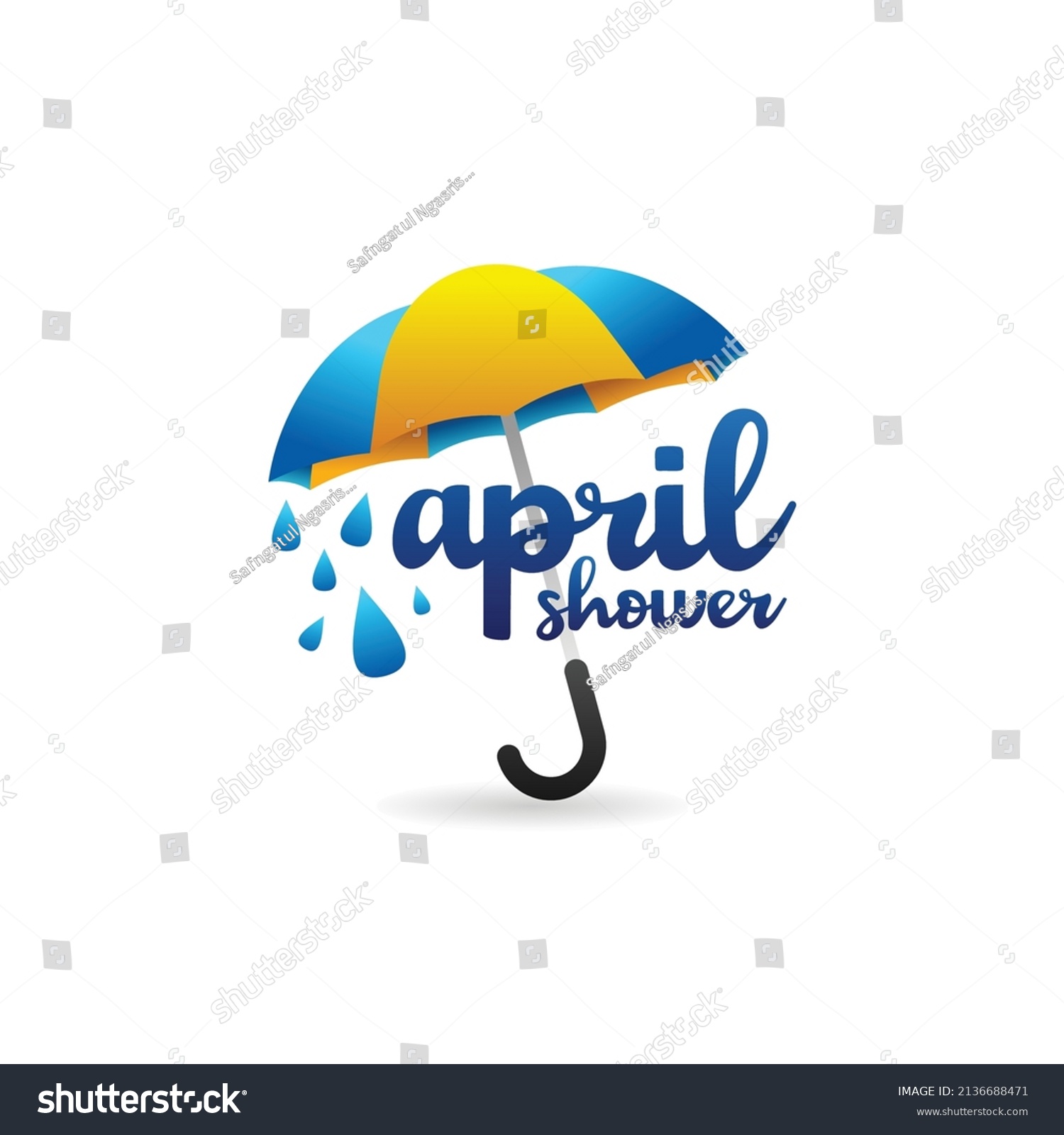 April Shower Vector Banner Design Stock Vector (Royalty Free ...