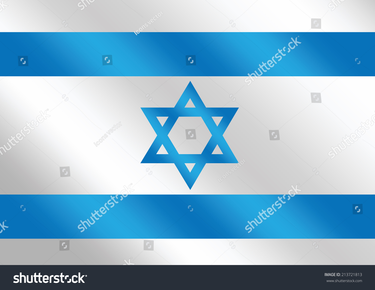 Israel Flag Themes Idea Design Stock Vector (Royalty Free) 213721813 ...