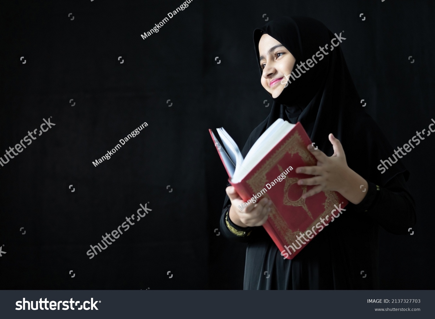 Muslim Girl Reading Holy Book Quran Stock Photo 2137327703 | Shutterstock