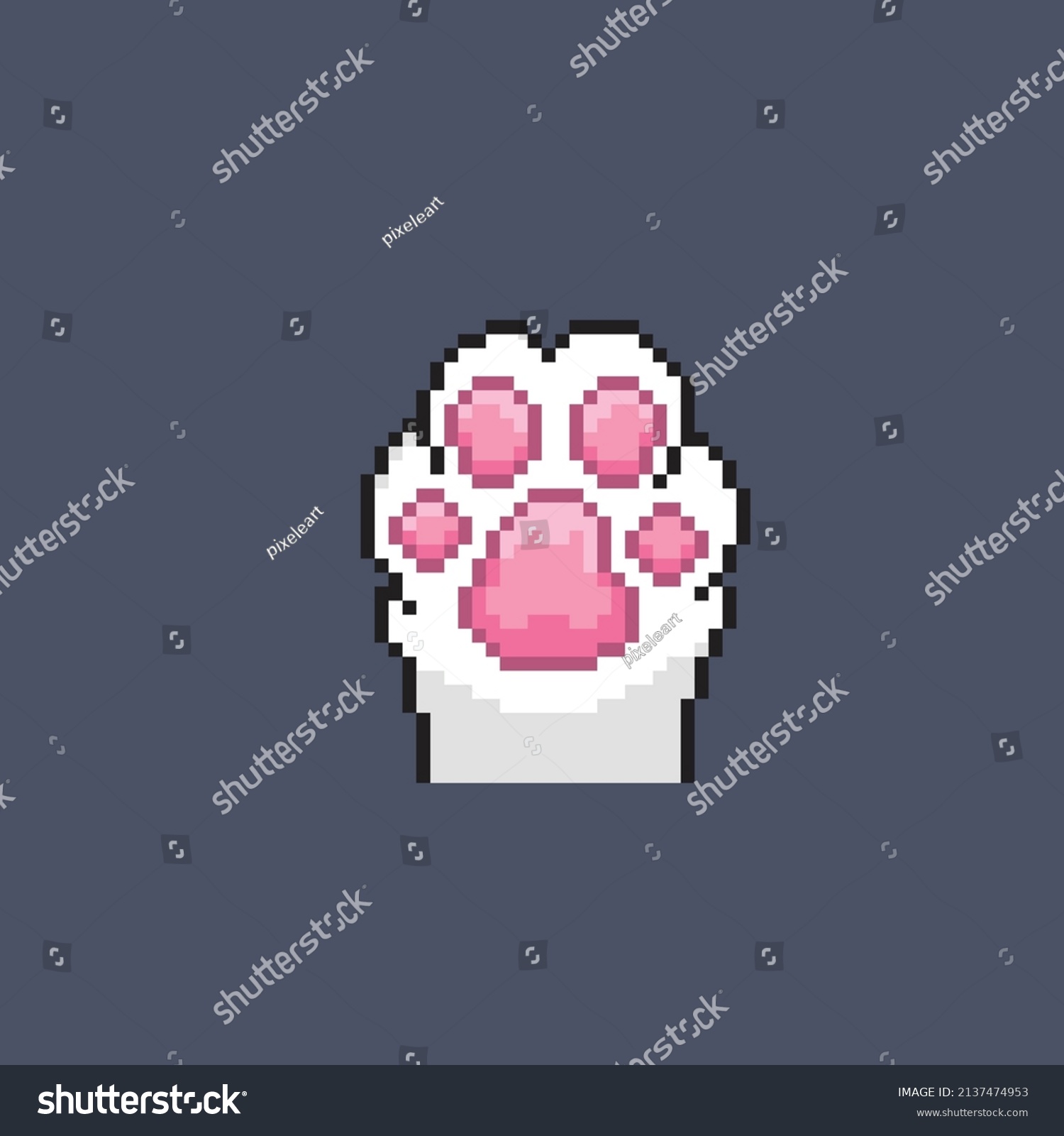 616 Paw Pixel Art Bilder Arkivfotografier Og Vektorer Shutterstock