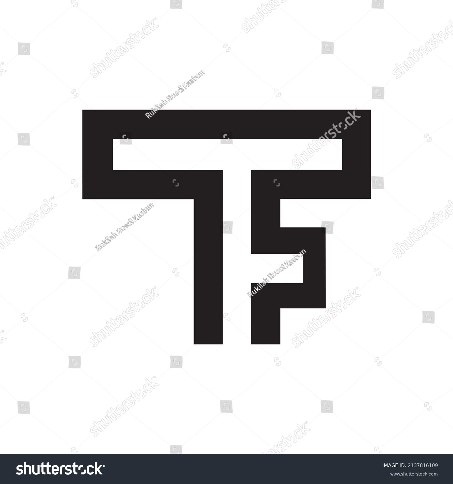 Tf Letter Vector Logo Initial Ft Stock Vector (Royalty Free) 2137816109 ...