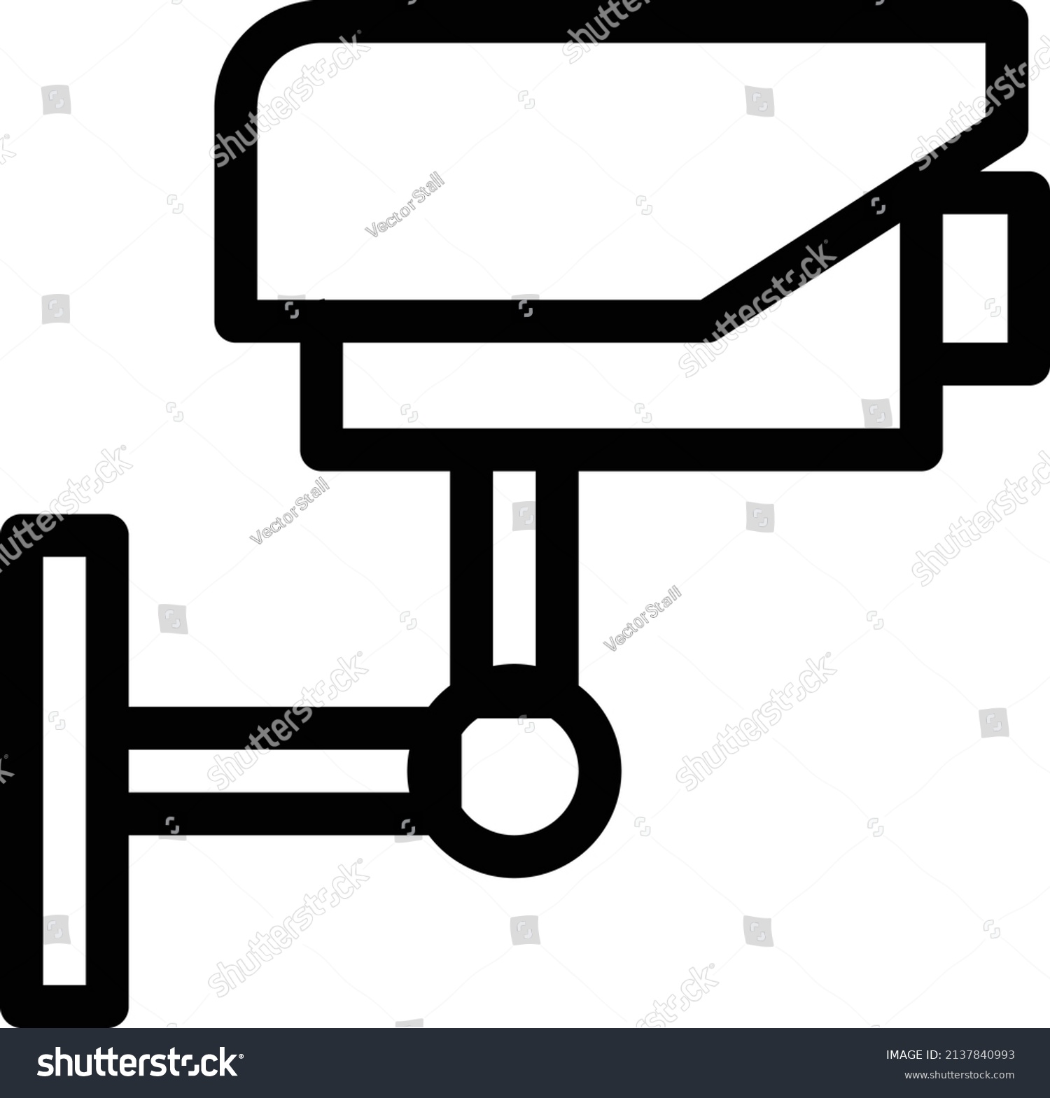 Cctv Vector Illustration Isolated On Transparent Stock Vector (Royalty ...