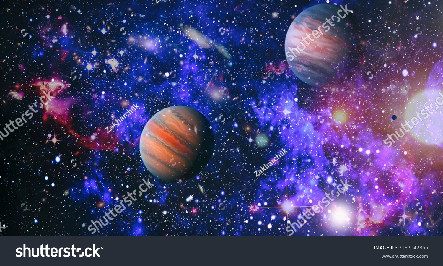 Spiral Galaxy Deep Space Stars Planet Stock Photo 2137942855 | Shutterstock