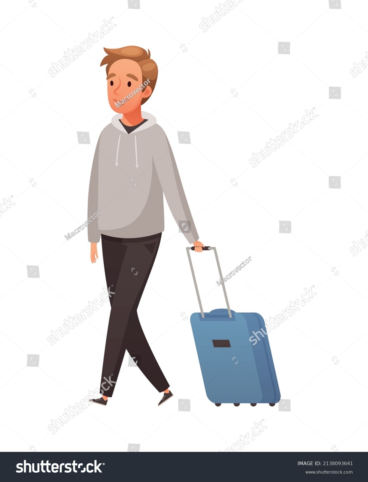 Aircraft Plane Airport Staff People Cartoon Stock Vector (Royalty Free ...