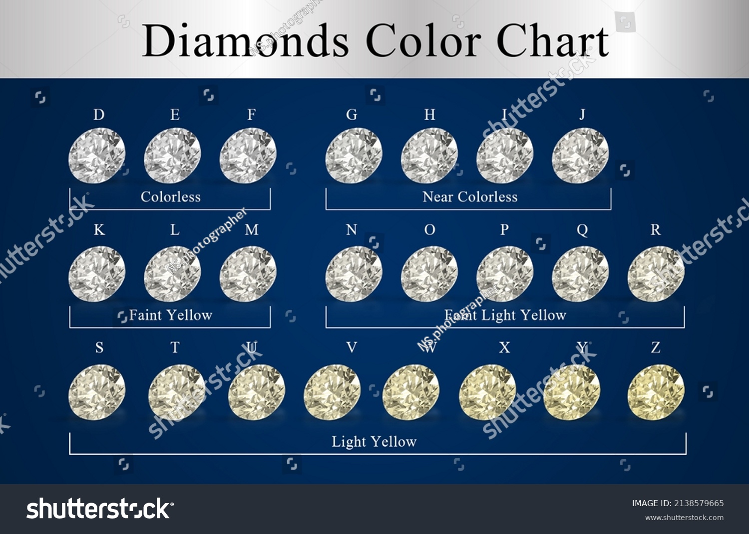 diamond-color-chart-on-blue-background-stock-illustration-2138579665