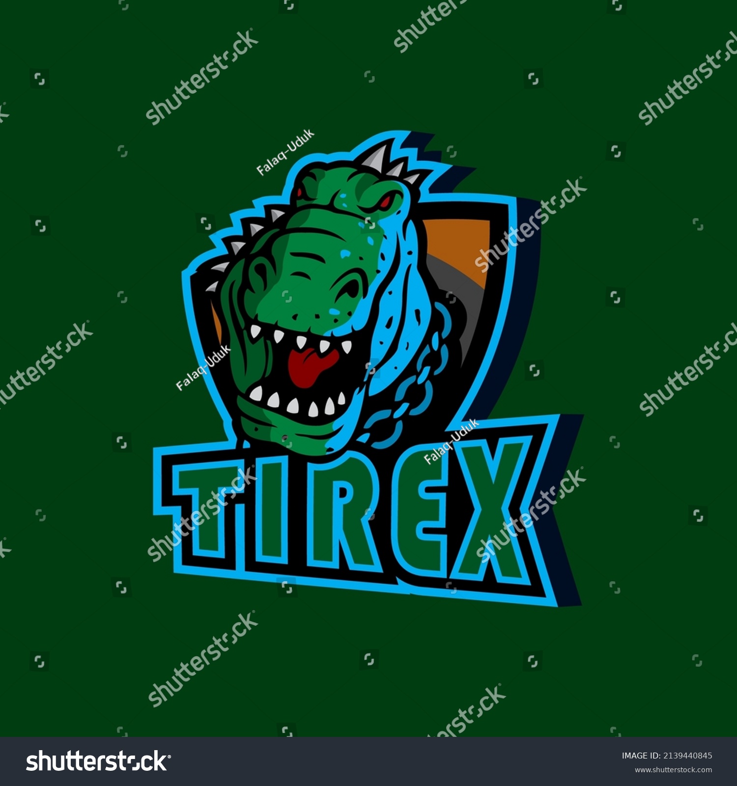 Tirex Mascot Design Esport Gaming Logo Stock Vector (Royalty Free ...