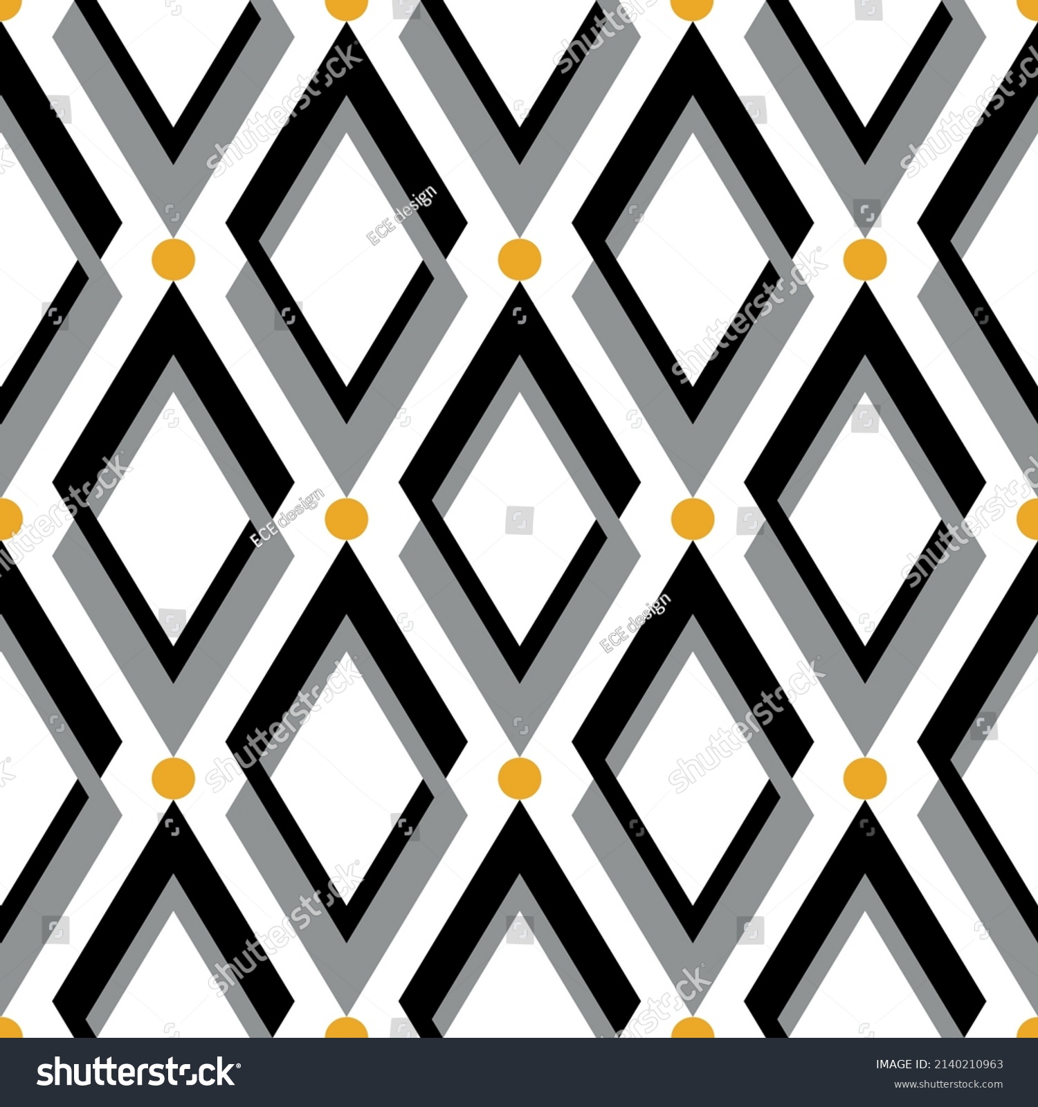 Seamless Abstract Geometric Pattern Vector Illustration Stock Vector Royalty Free