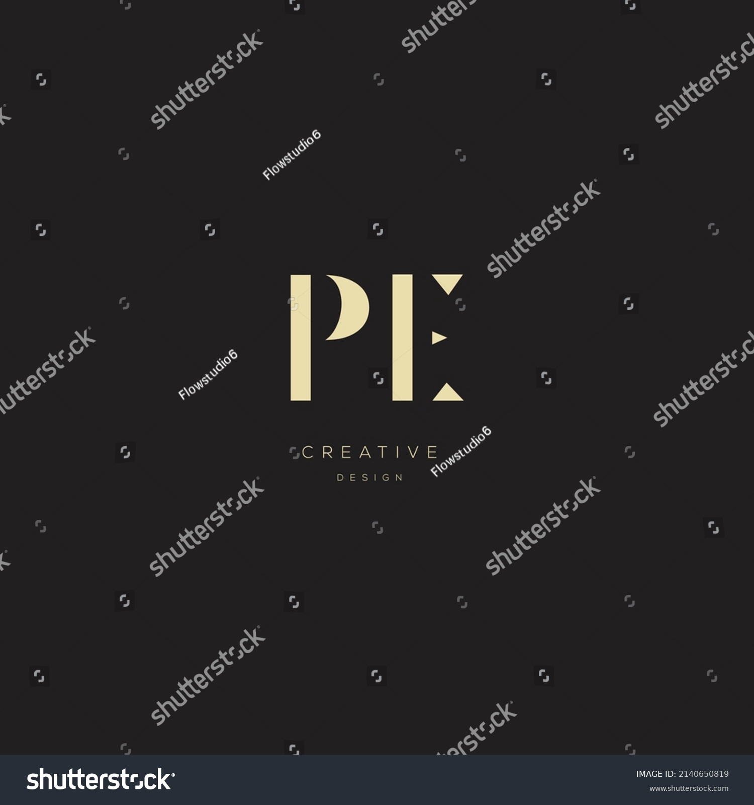 Pe Letters Initial Icons Monogram Vector Stock Vector (Royalty Free ...