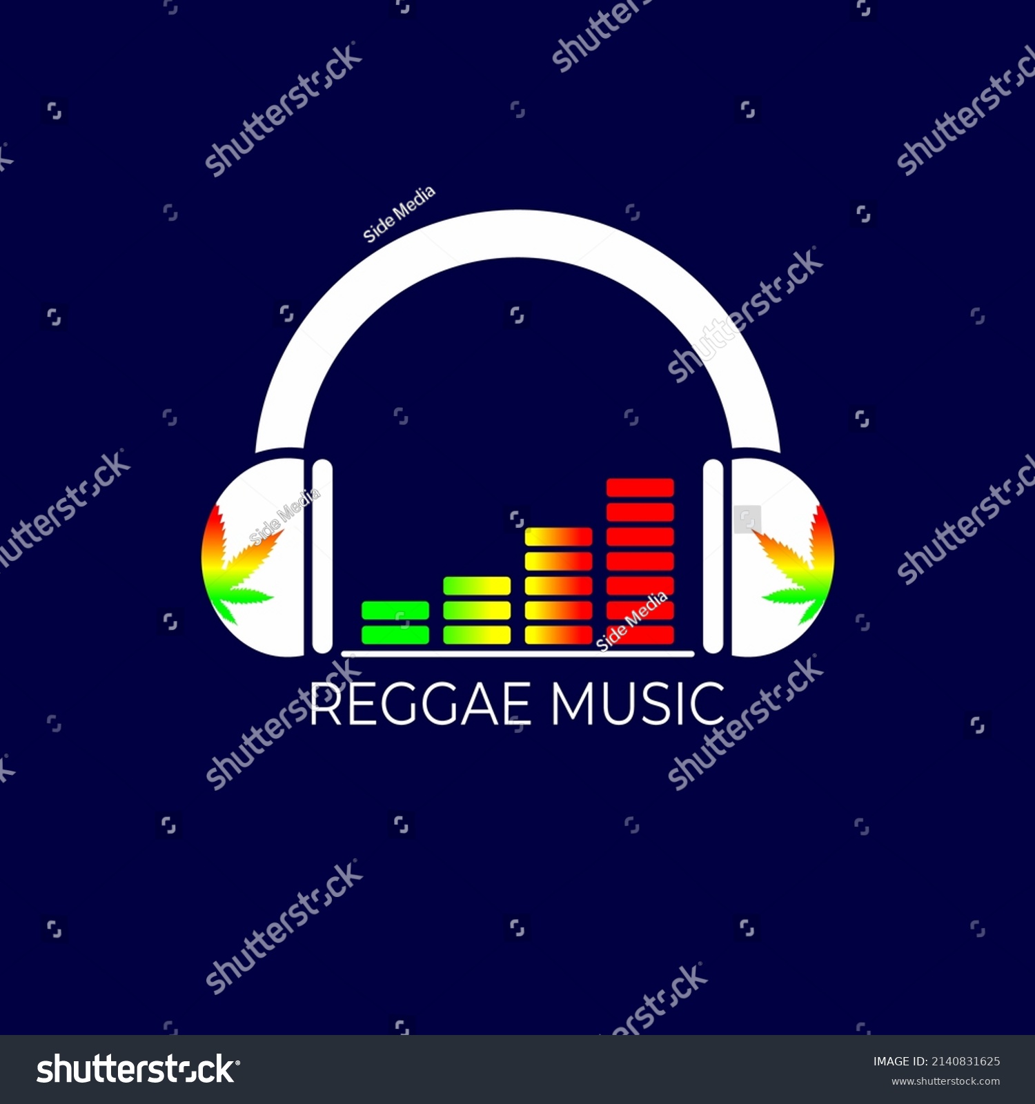 Recording Music Logo Vector Headphone Icon Stock Vector (Royalty Free ...