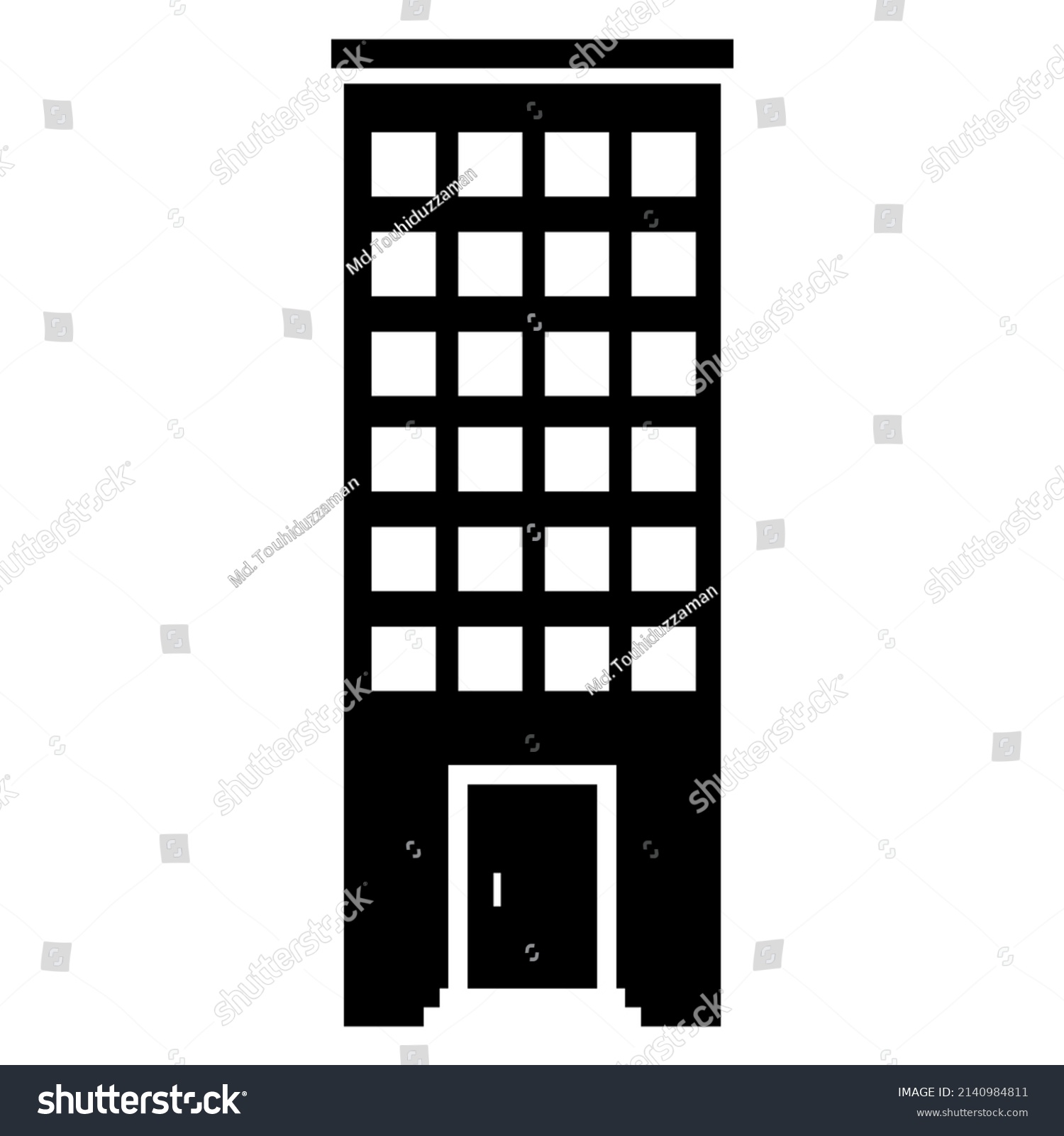 Residential Real Estate Logo Black White Stock Vector (Royalty Free ...