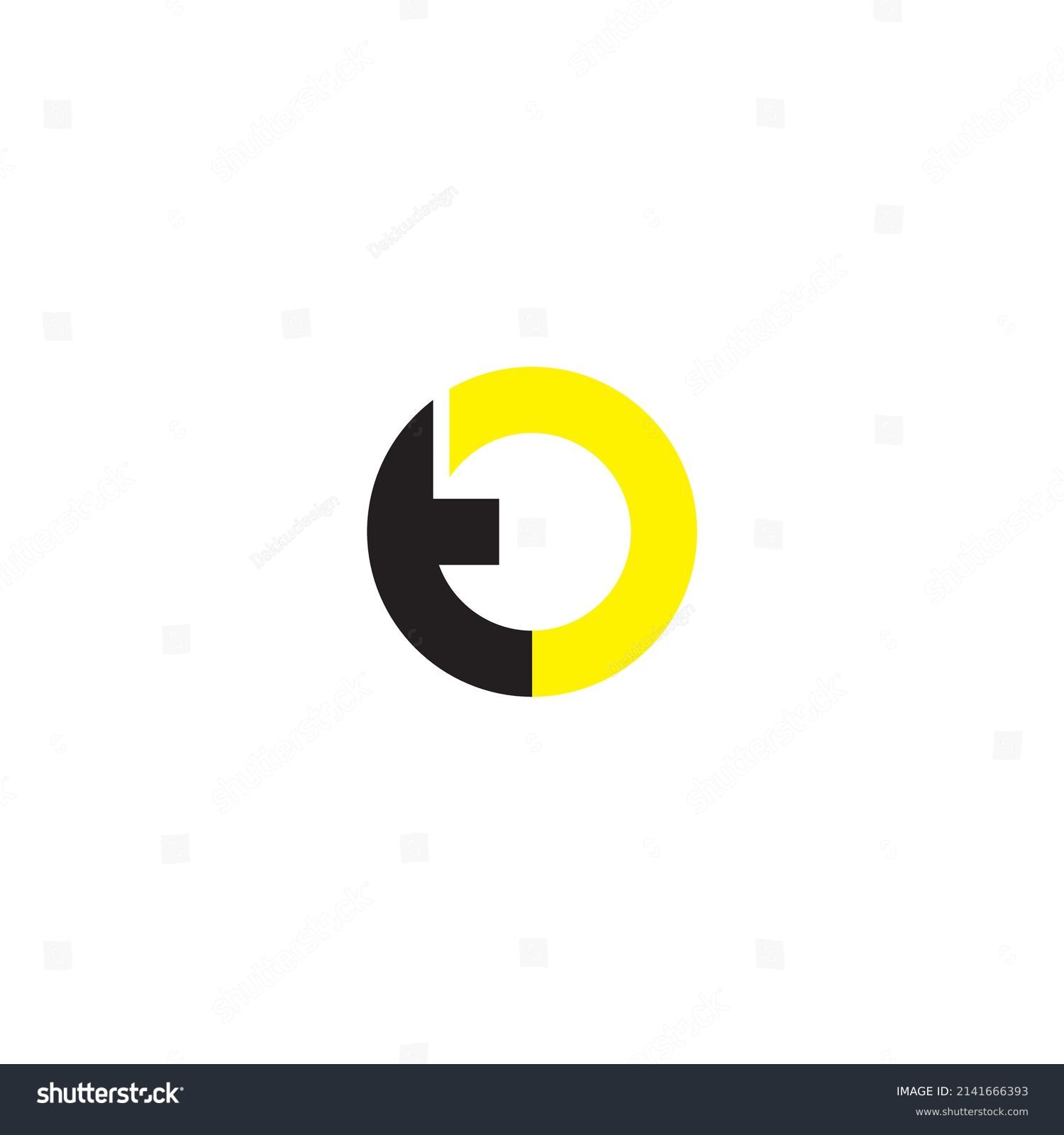 Letters T O Outline Circle Shaped Stock Vector (Royalty Free ...