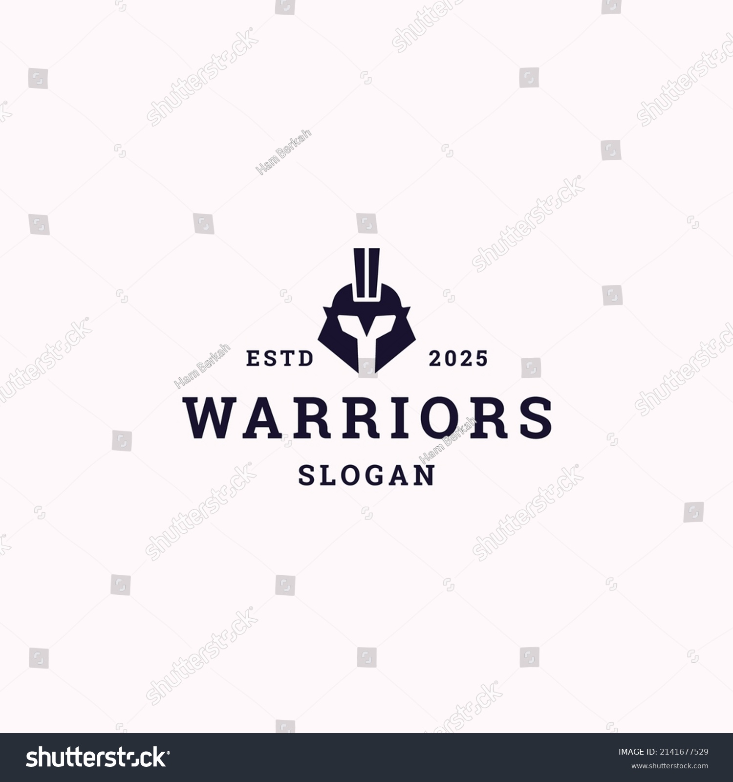 Warriors Logo Icon Design Template Vector Stock Vector (Royalty Free ...