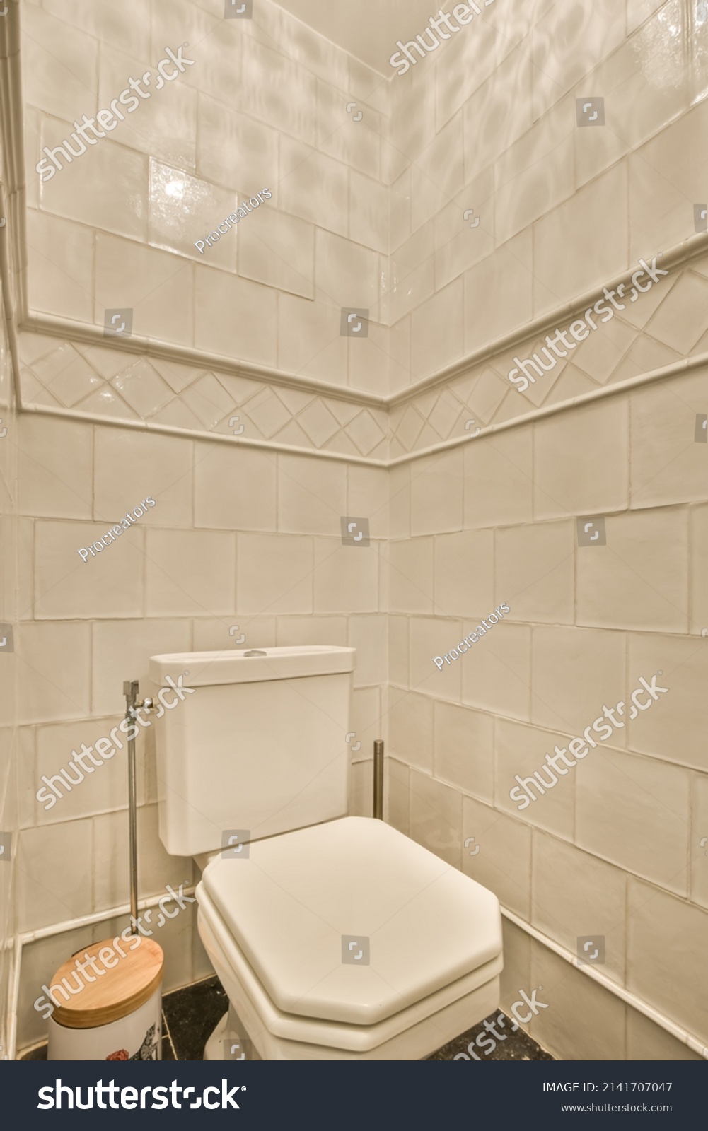 Interior Toilet White Modern House Stock Photo 2141707047 | Shutterstock