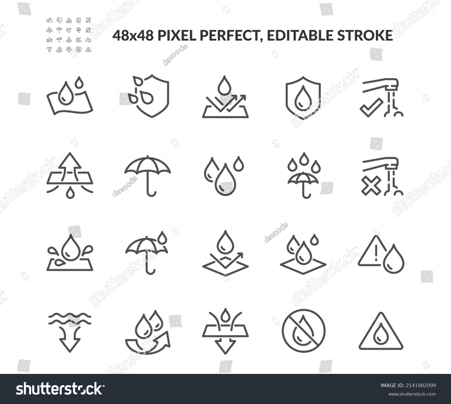 3,883 Water Proof Icon Images, Stock Photos & Vectors | Shutterstock