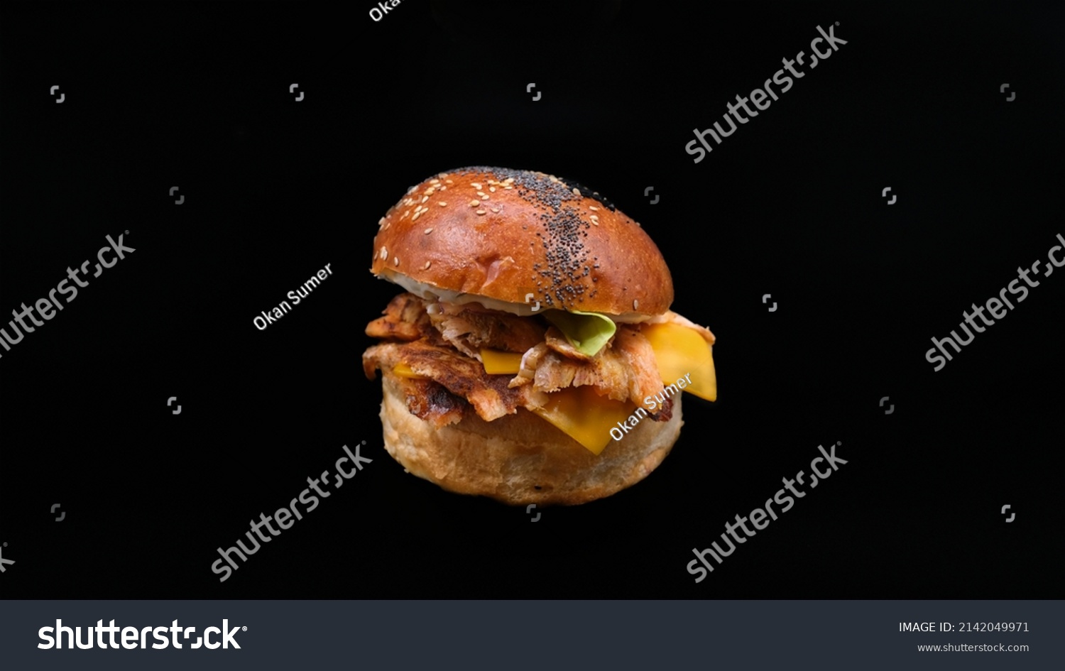 Turkish Doner Kebab Burger Cheddar Cheese Stock Photo 2142049971 ...