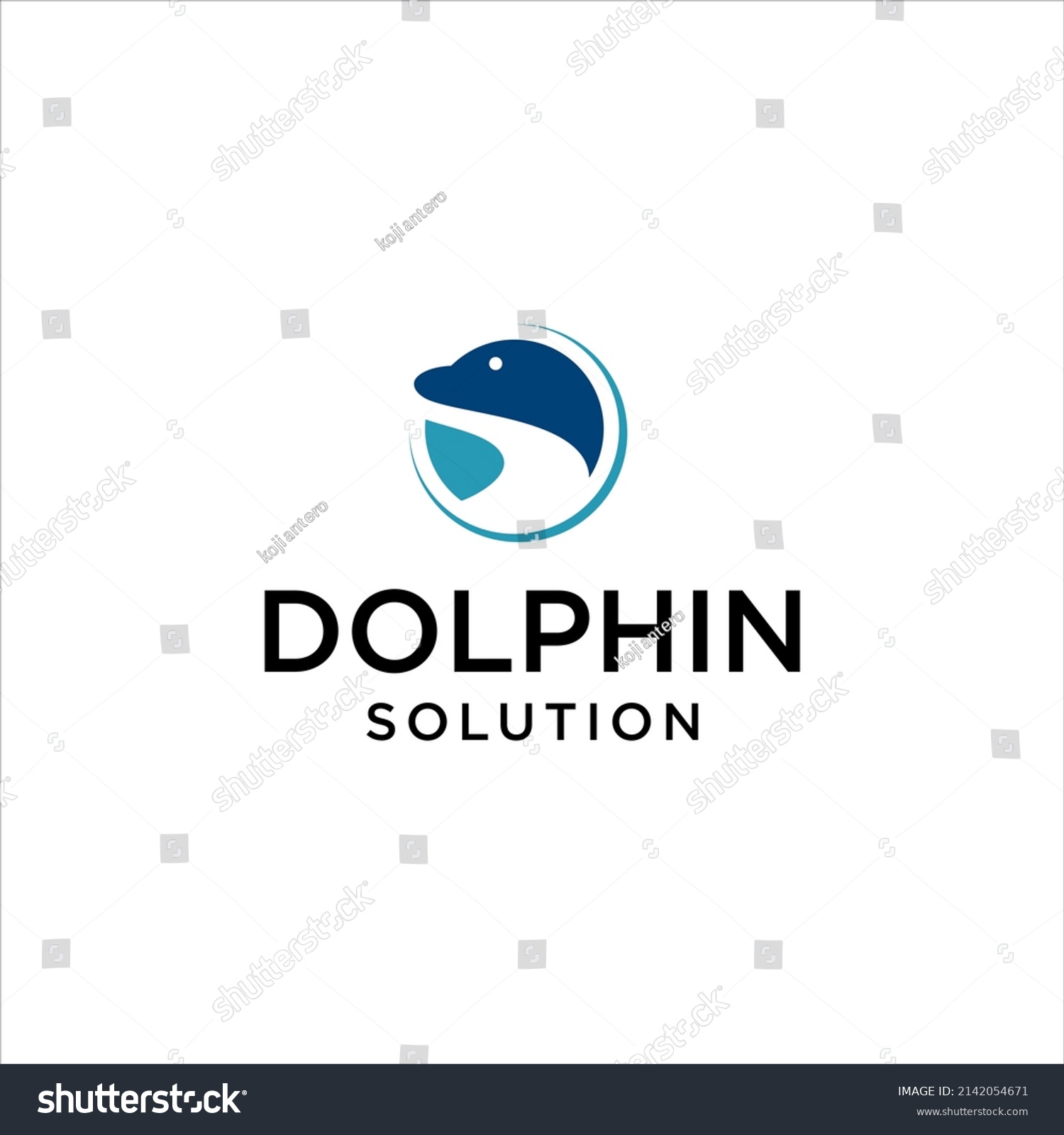 Dolphin Mascot Logo Design Abstract Sea Stock Vector (Royalty Free ...