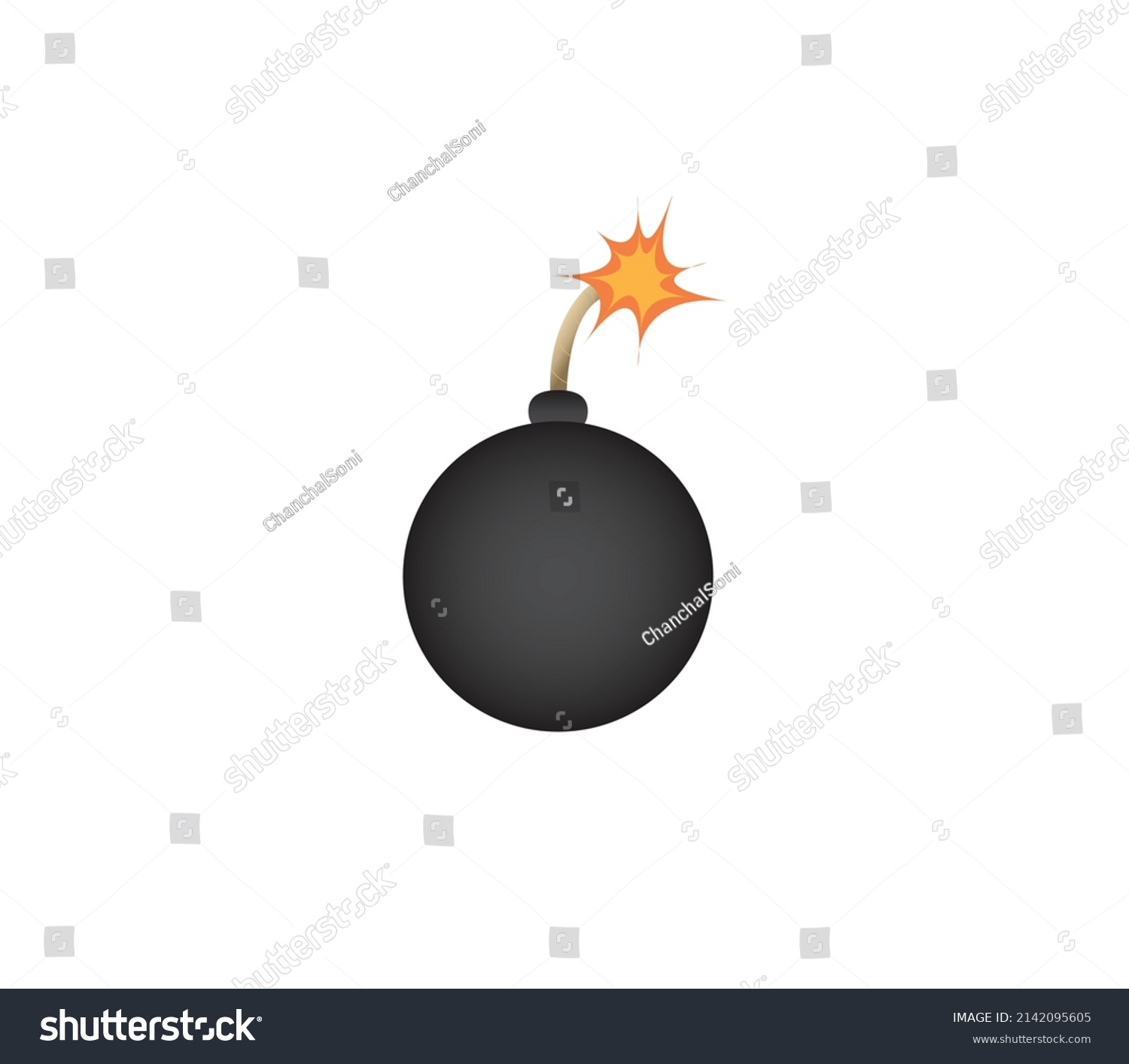 Bomb Explosion Logo Design Vector Stock Vector (Royalty Free ...