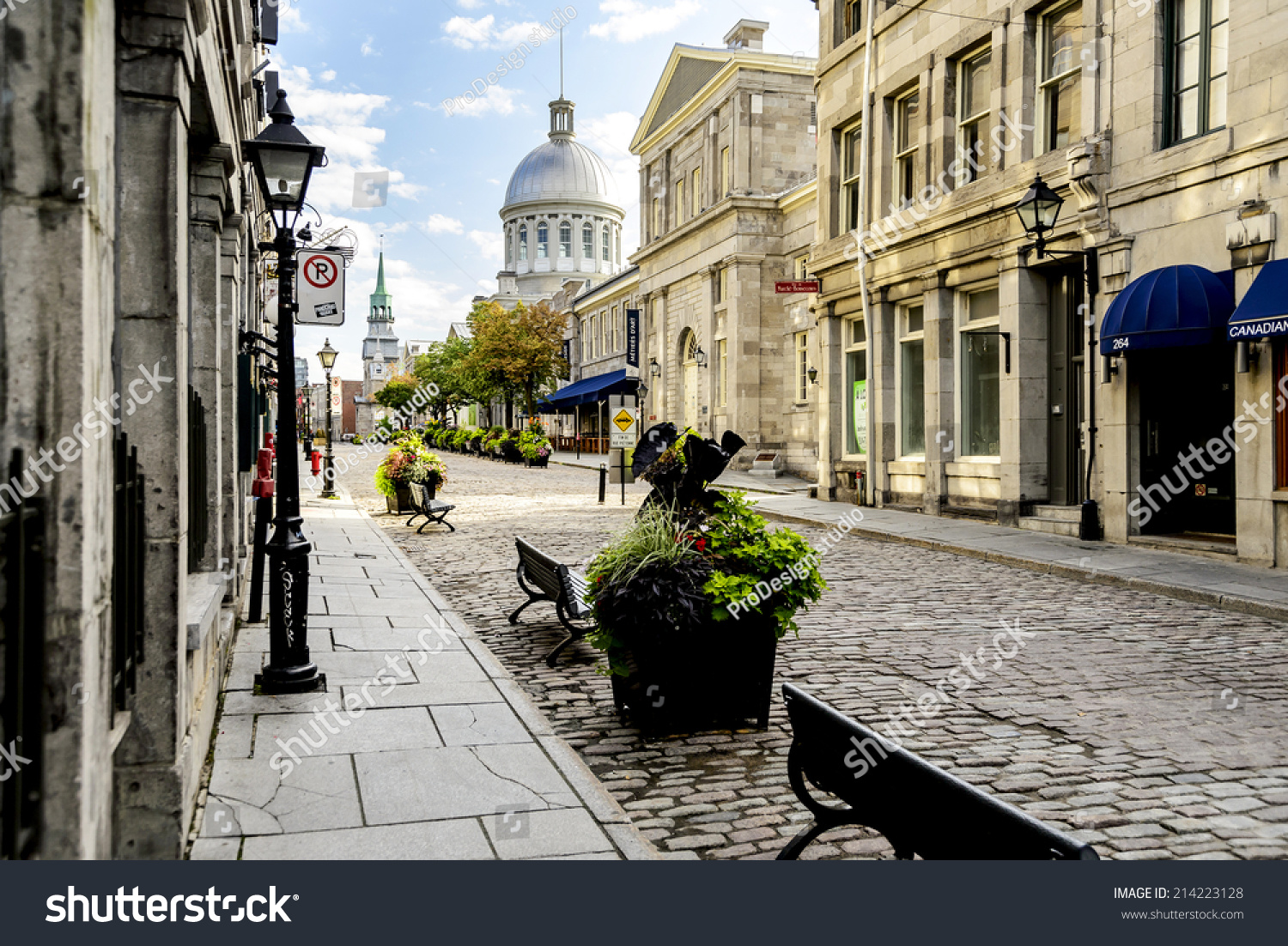 Stock Photo Old City Montreal 214223128 