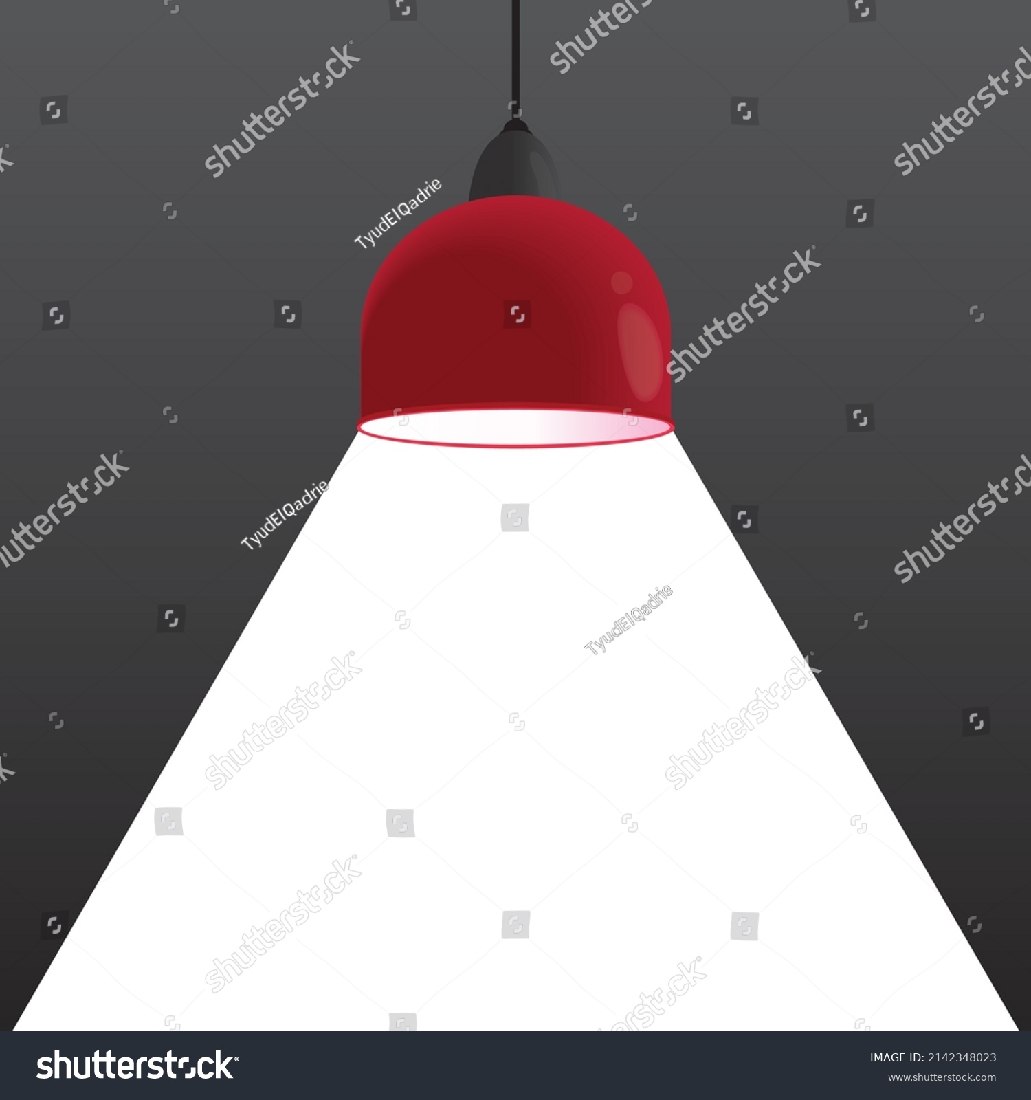 Lamp Vector Illustration White Background Stock Vector (Royalty Free ...