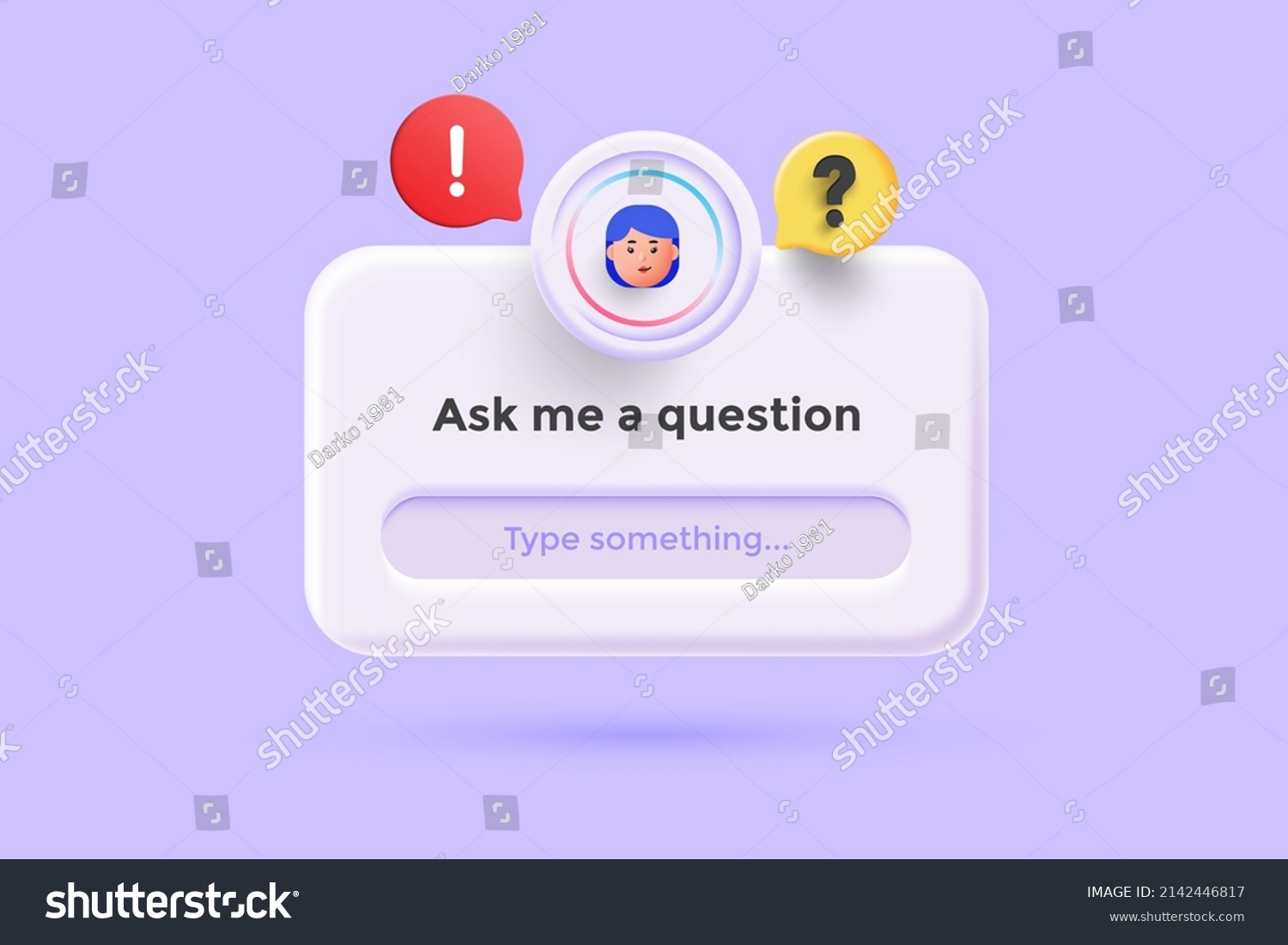 Typeform Frequently Asked Question Concept Online Stock Vector (Royalty ...