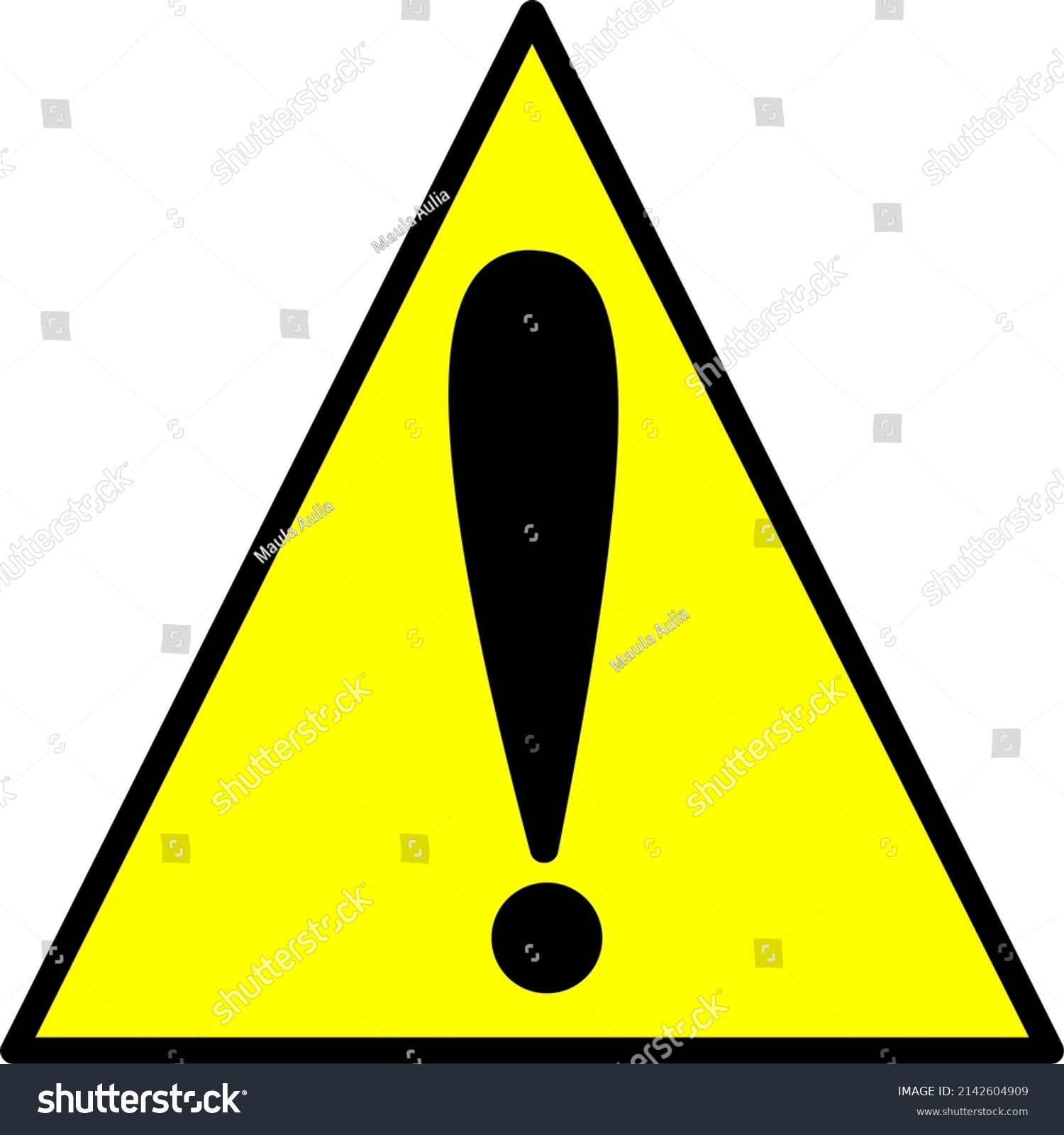 Symbols Attention Warning Signs Danger Signs Stock Vector (Royalty Free ...