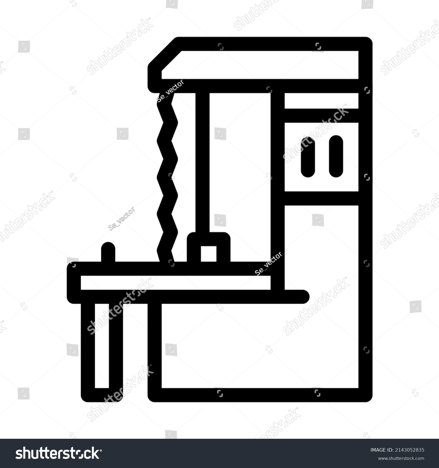 Band Saws Line Icon Vector Band Stock Vector (Royalty Free) 2143052835 ...