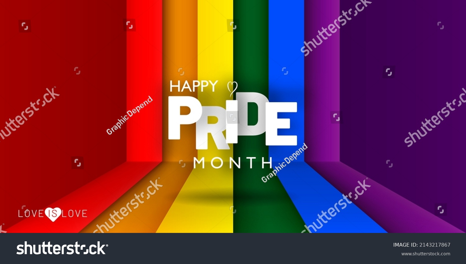 Lgbt Pride Month Banner Background Deisgn Stock Vector (Royalty Free ...