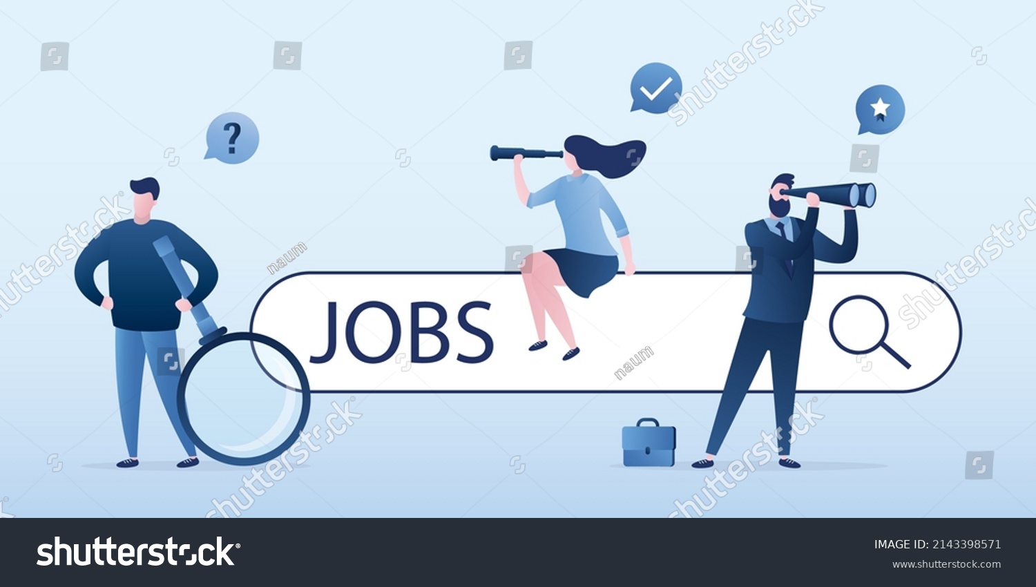 Group Business People Looking New Jobs Stock Vector (Royalty Free ...