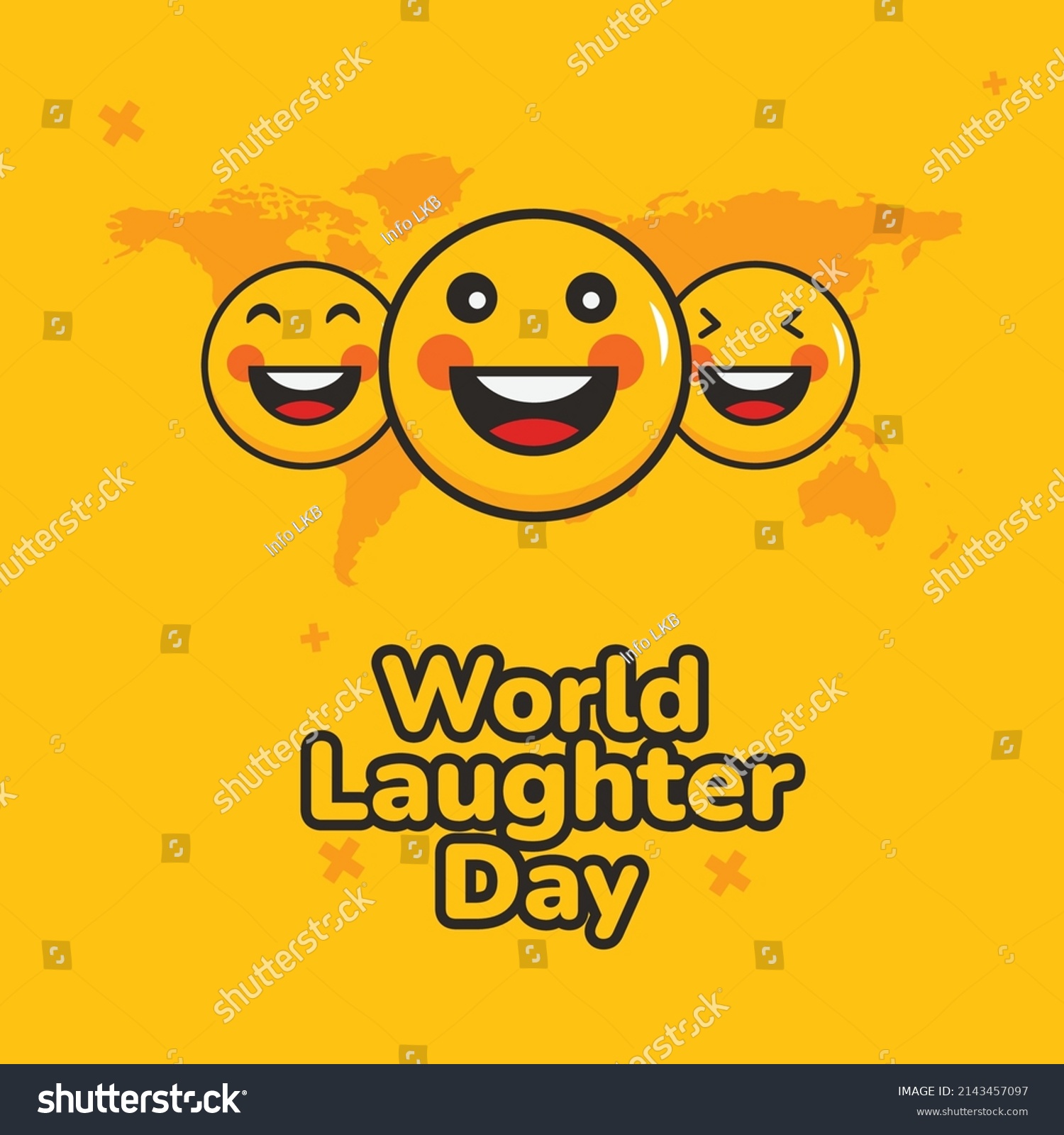 World Laughter Day Illustration Emoji Expressions Stock Vector (Royalty ...