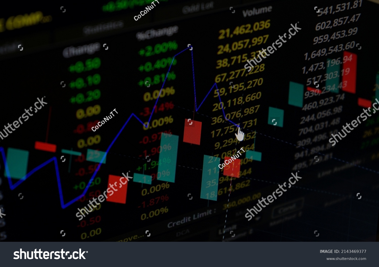 Stock Market Trading Chart Investment Analysis Stock Illustration ...