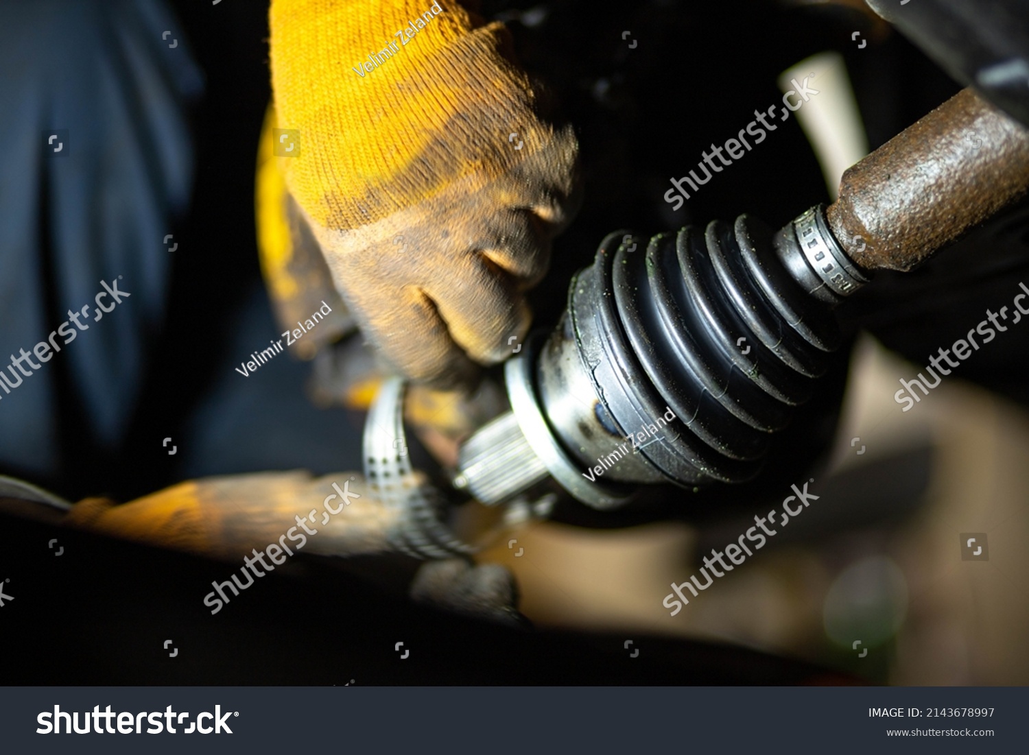 Car Drive Shaft Repair Cv Joint Stock Photo 2143678997 | Shutterstock