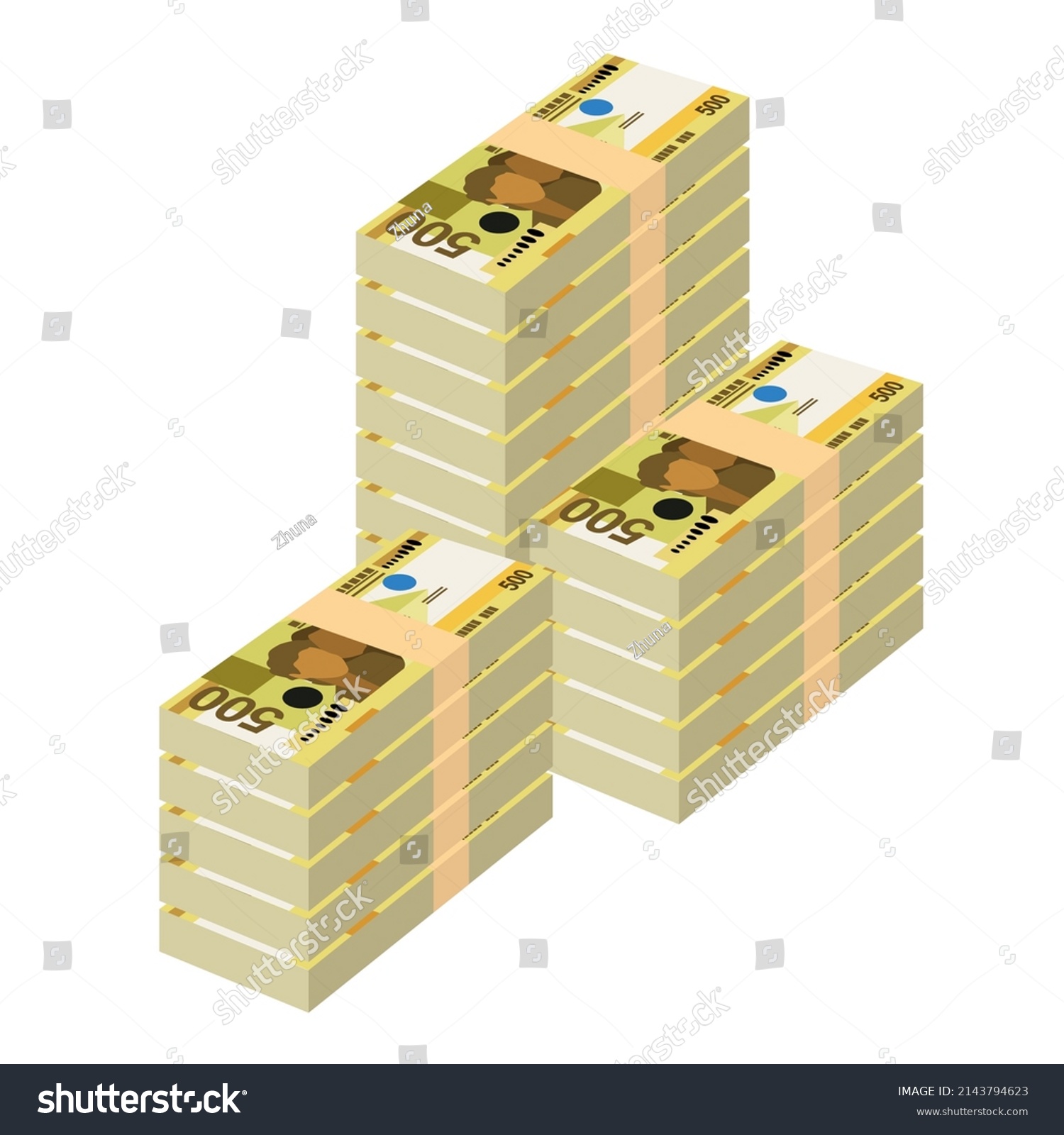 Philippine Peso Vector Illustration Philippines Money Stock Vector