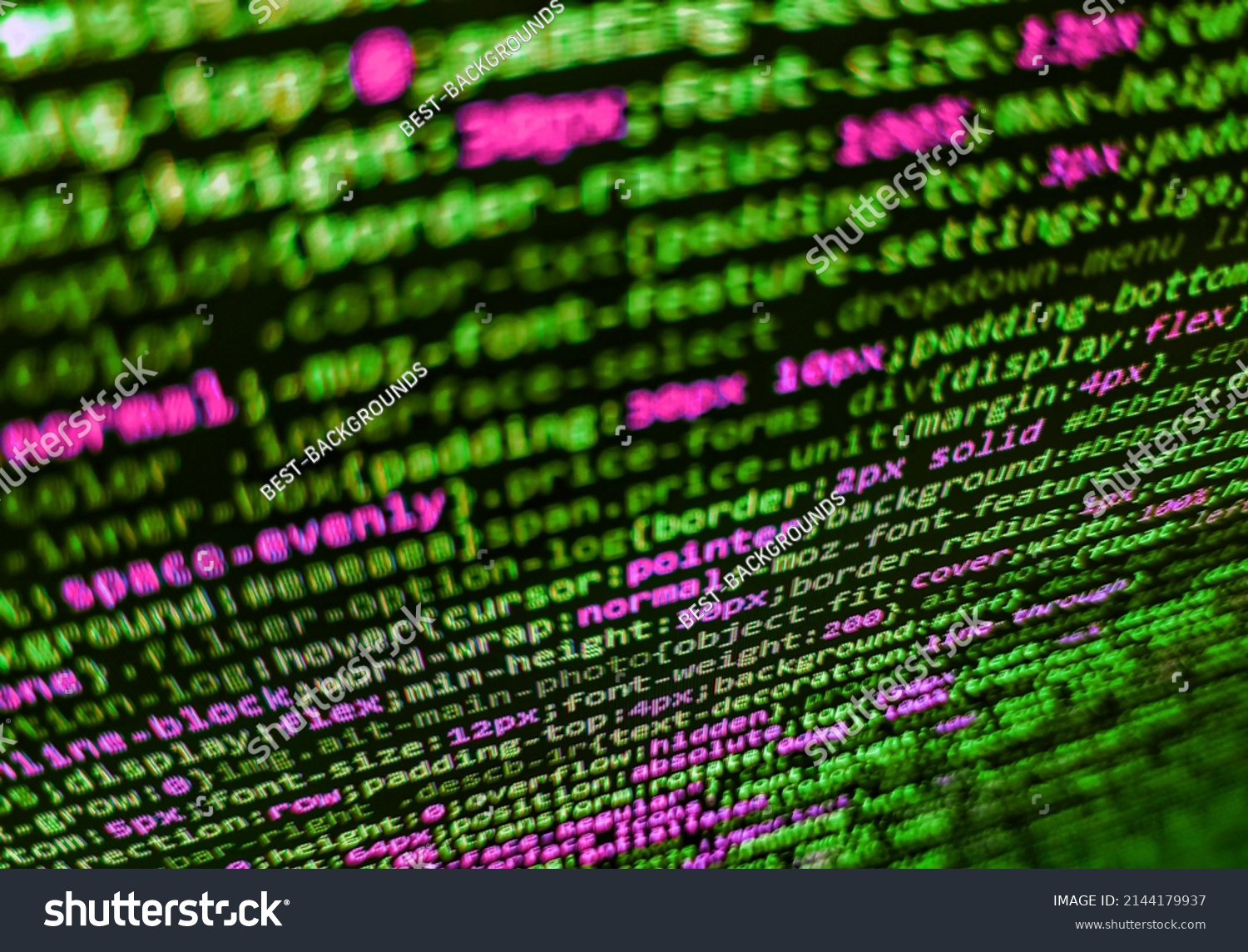 Modern Tech Computer Programming Source Code Stock Photo 2144179937 ...