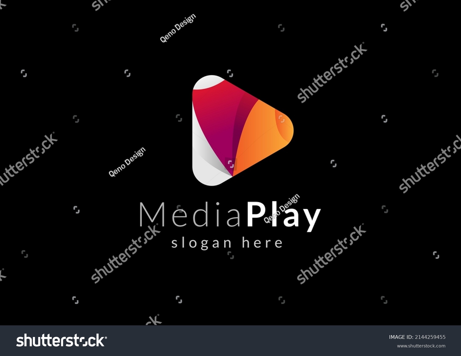 Logo Design Play Button Media Modern Stock Vector (Royalty Free ...