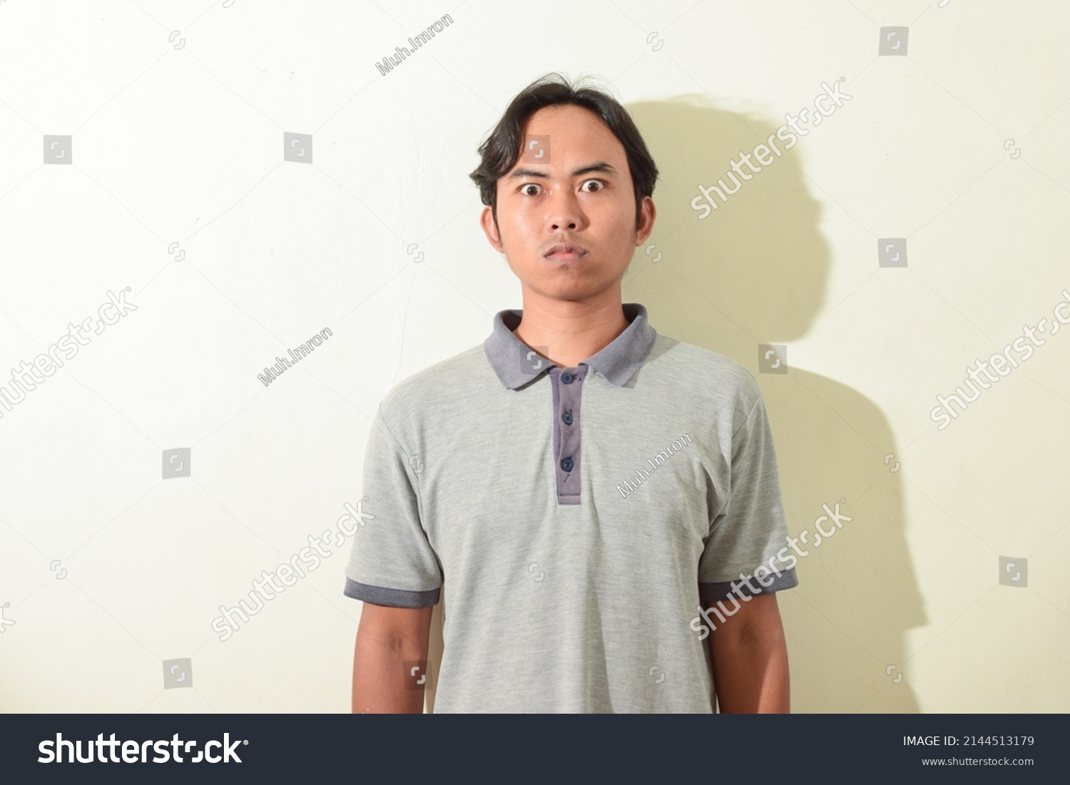 Portrait Indonesian Man Asian Mans Angry Stock Photo 2144513179 ...