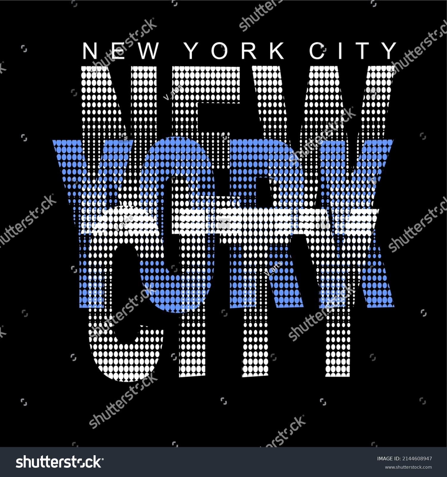 New York City Design Gradient Dotted Stock Vector (Royalty Free ...