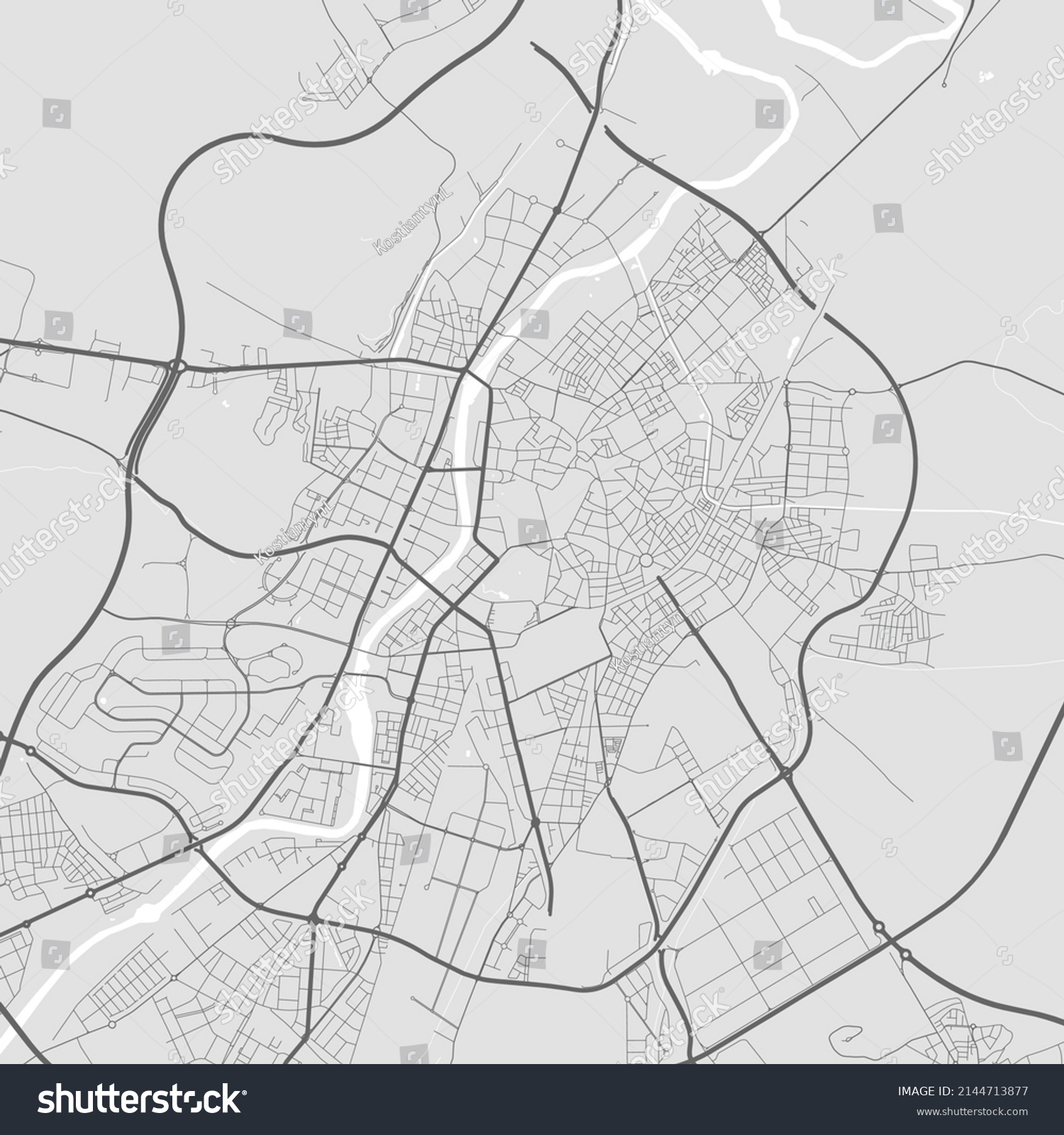 Urban City Map Valladolid Vector Illustration Stock Vector (Royalty ...