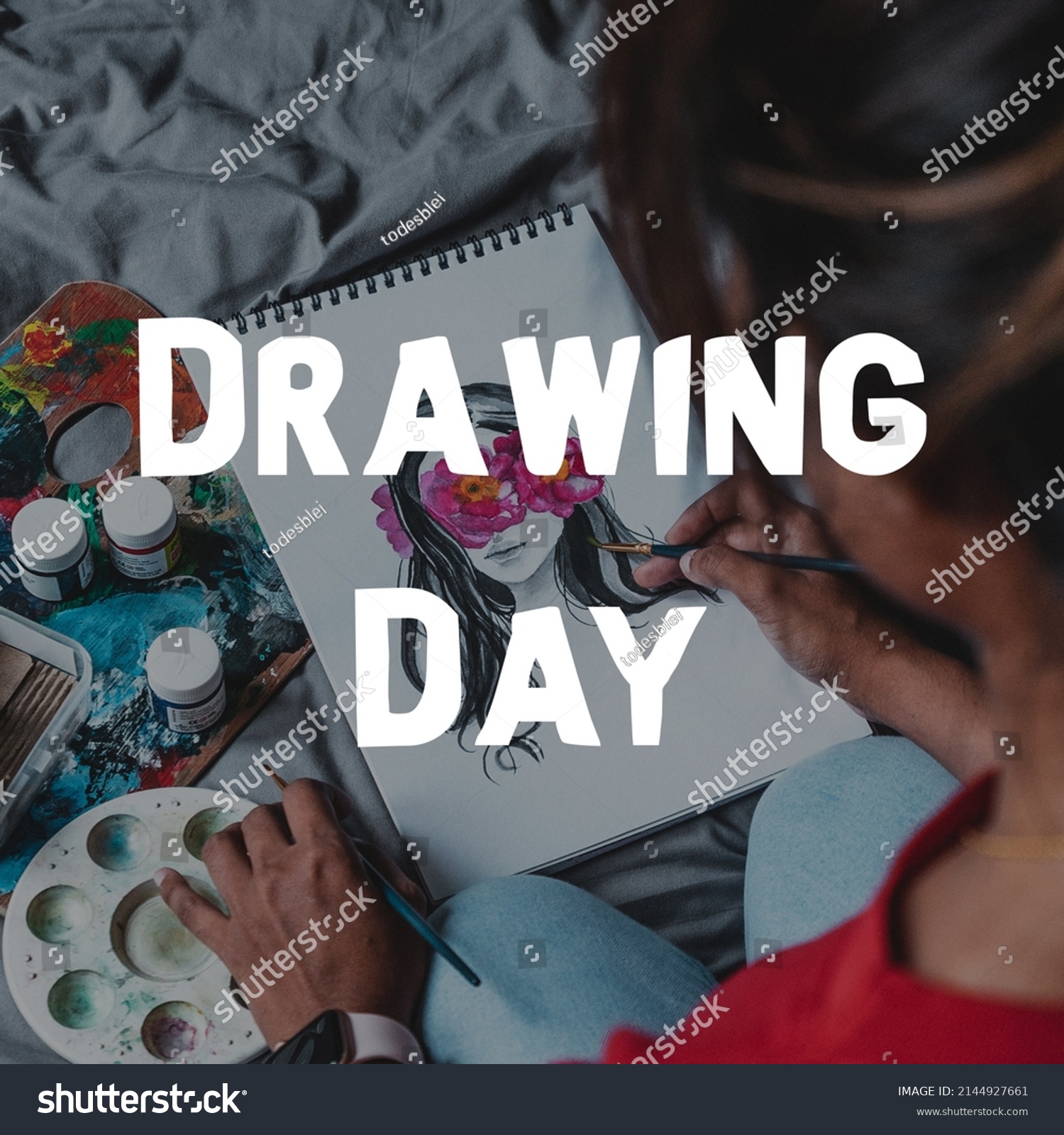 16 May Drawing Day Post February Stock Illustration 2144927661 ...