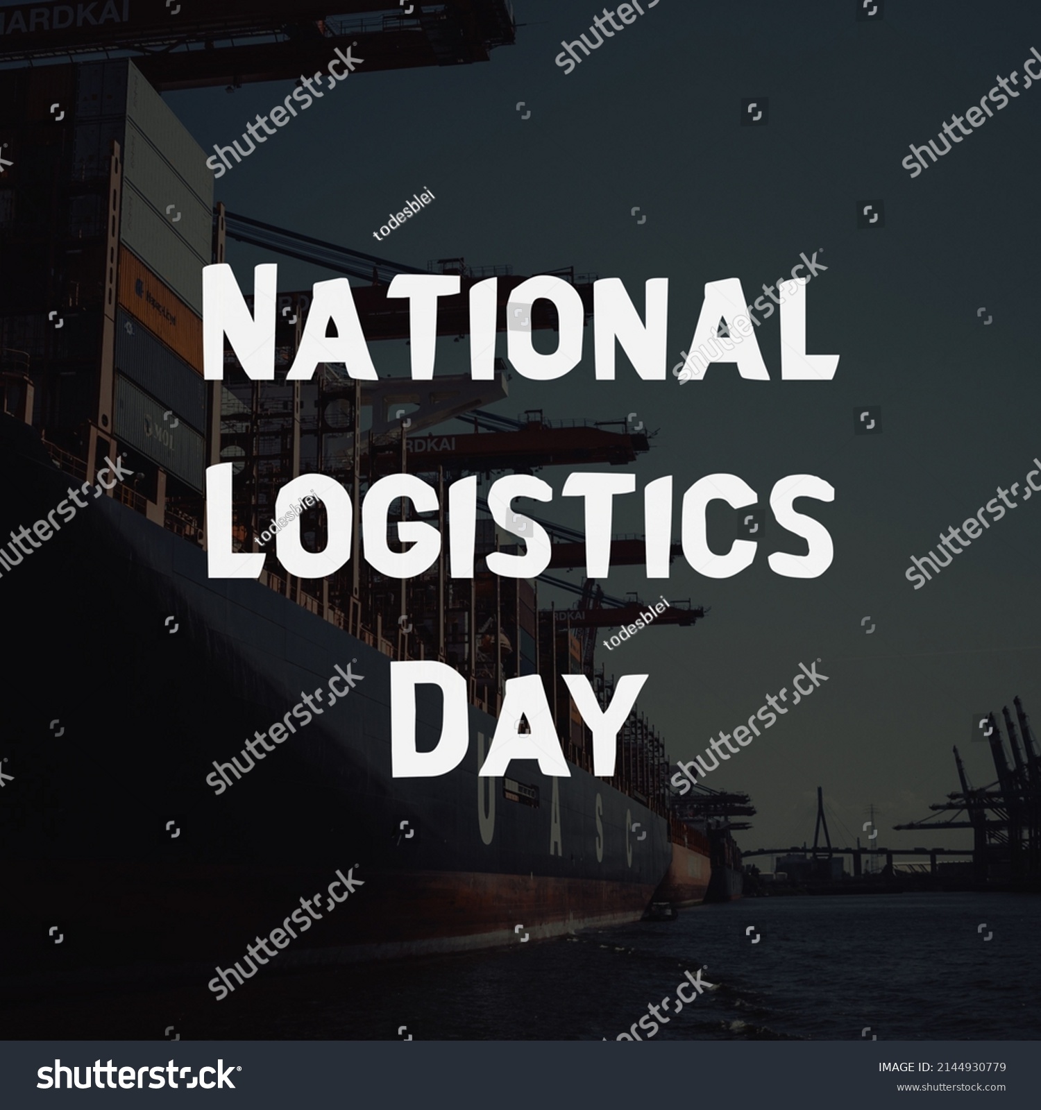 28 June National Logistics Day Post Stock Illustration 2144930779