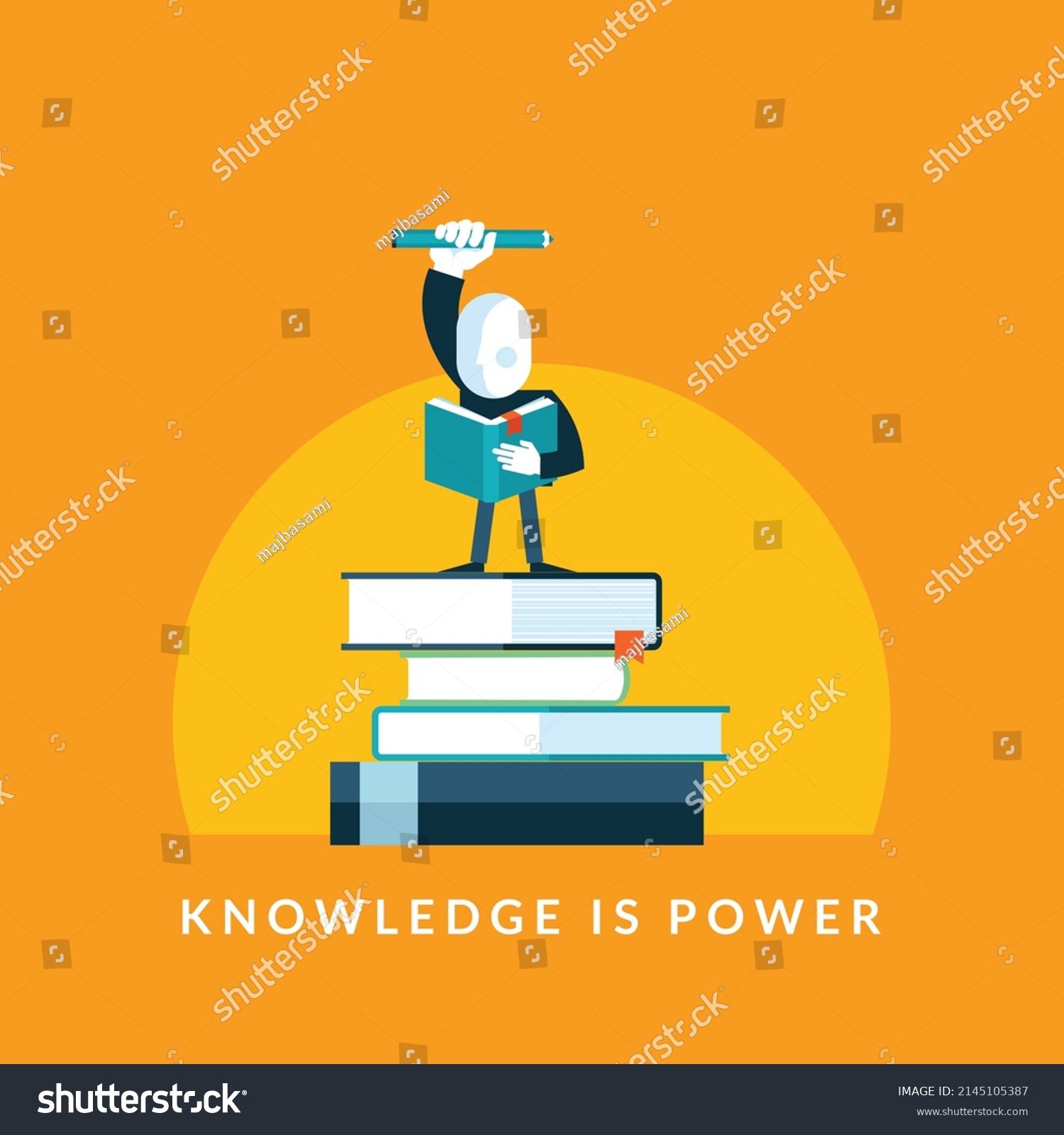 Knowledge Power Graphics Vector Illustration Stock Vector (Royalty Free ...