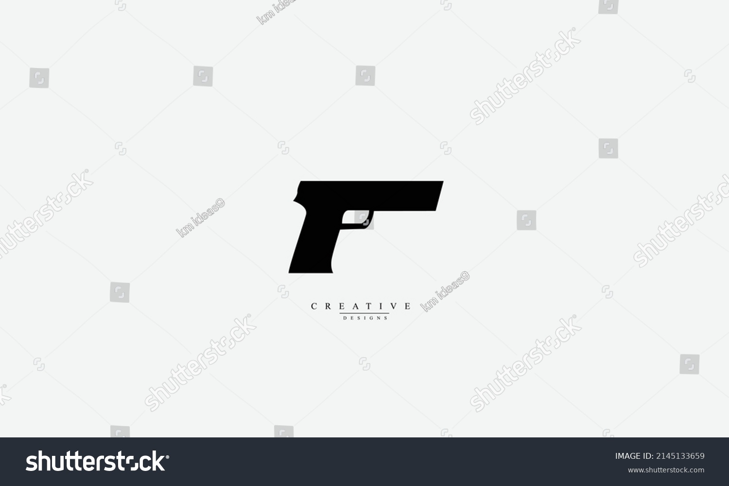 Gun Vector Logo Design Template Stock Vector (Royalty Free) 2145133659 ...