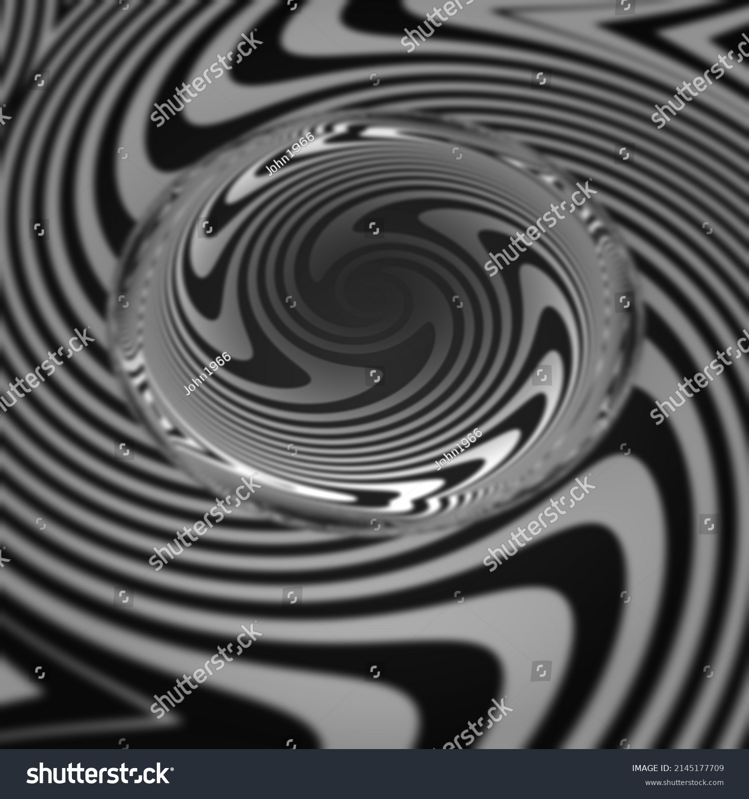 3d Illustration Illusion Abstract Hypnosis Designs Stock Illustration ...