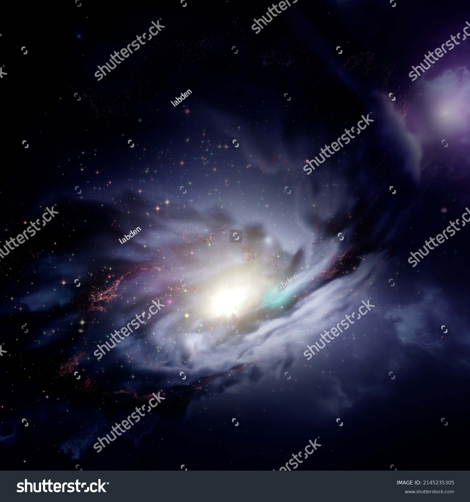 View Space Spiral Galaxy Stars Whirlpool Stock Illustration 2145235305 ...