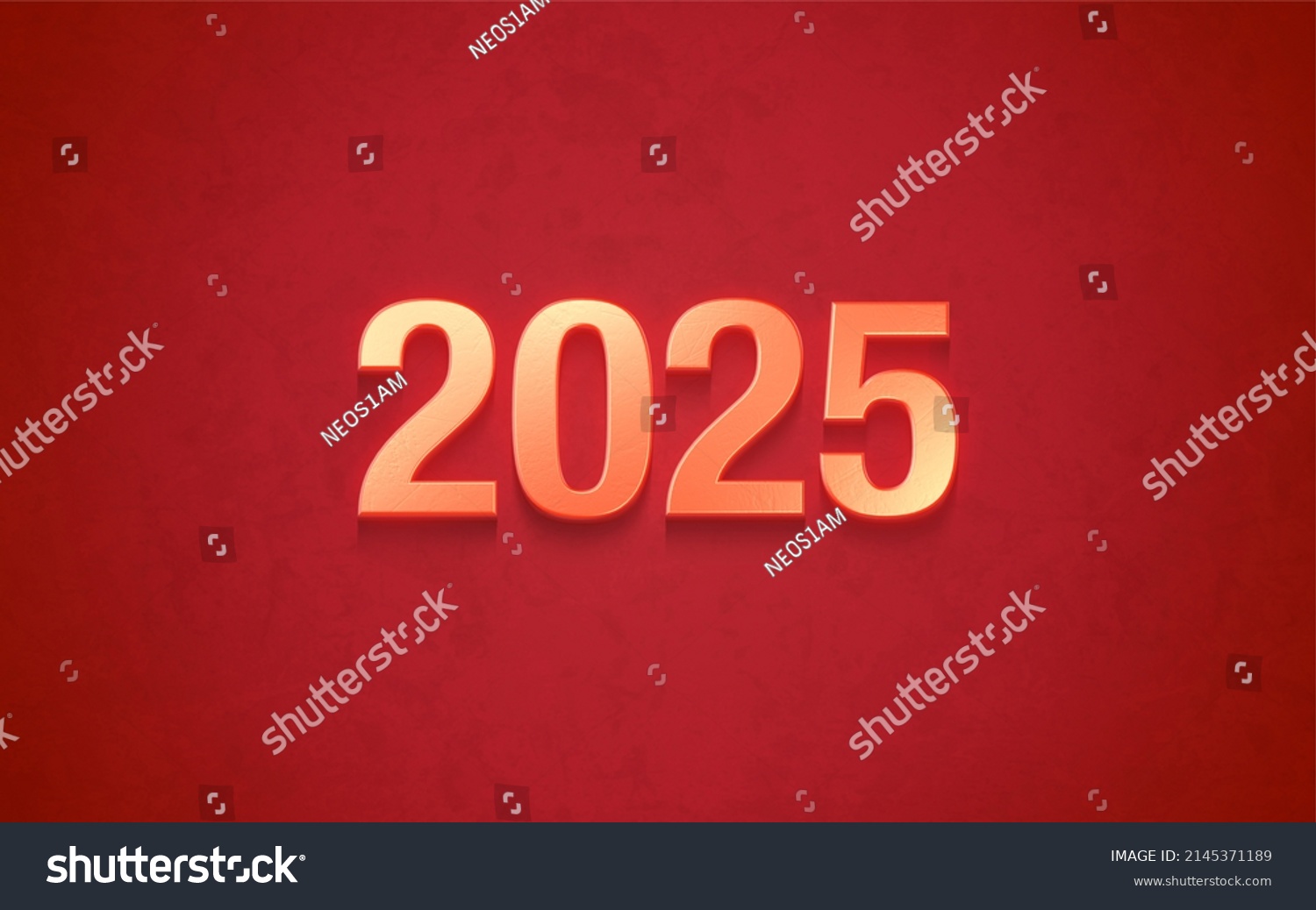 2025 Text Design Isolated On White Stock Illustration 2145371189 ...