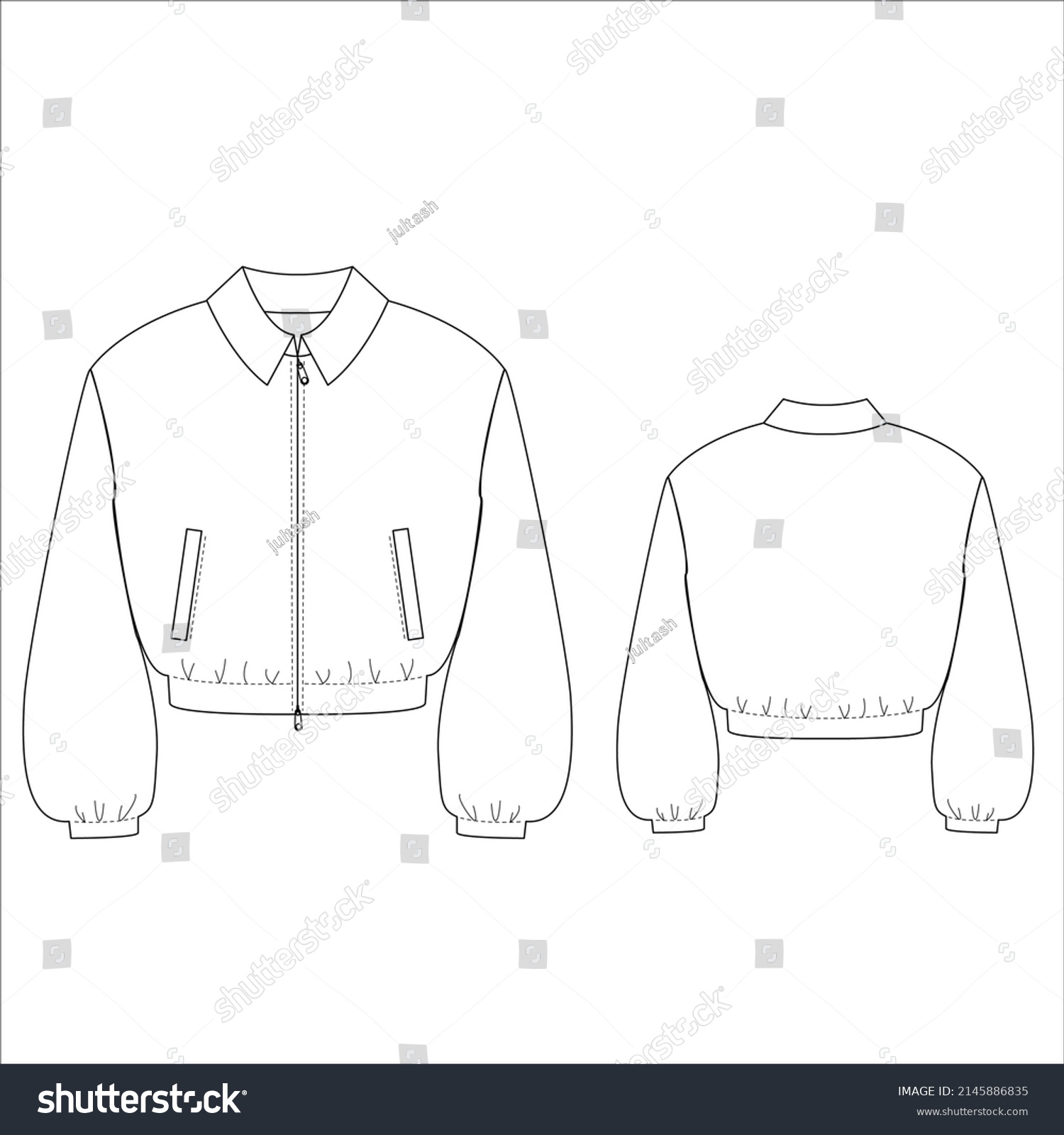 Sport Jacket Vector Illustration Isolated On Stock Vector (Royalty Free ...